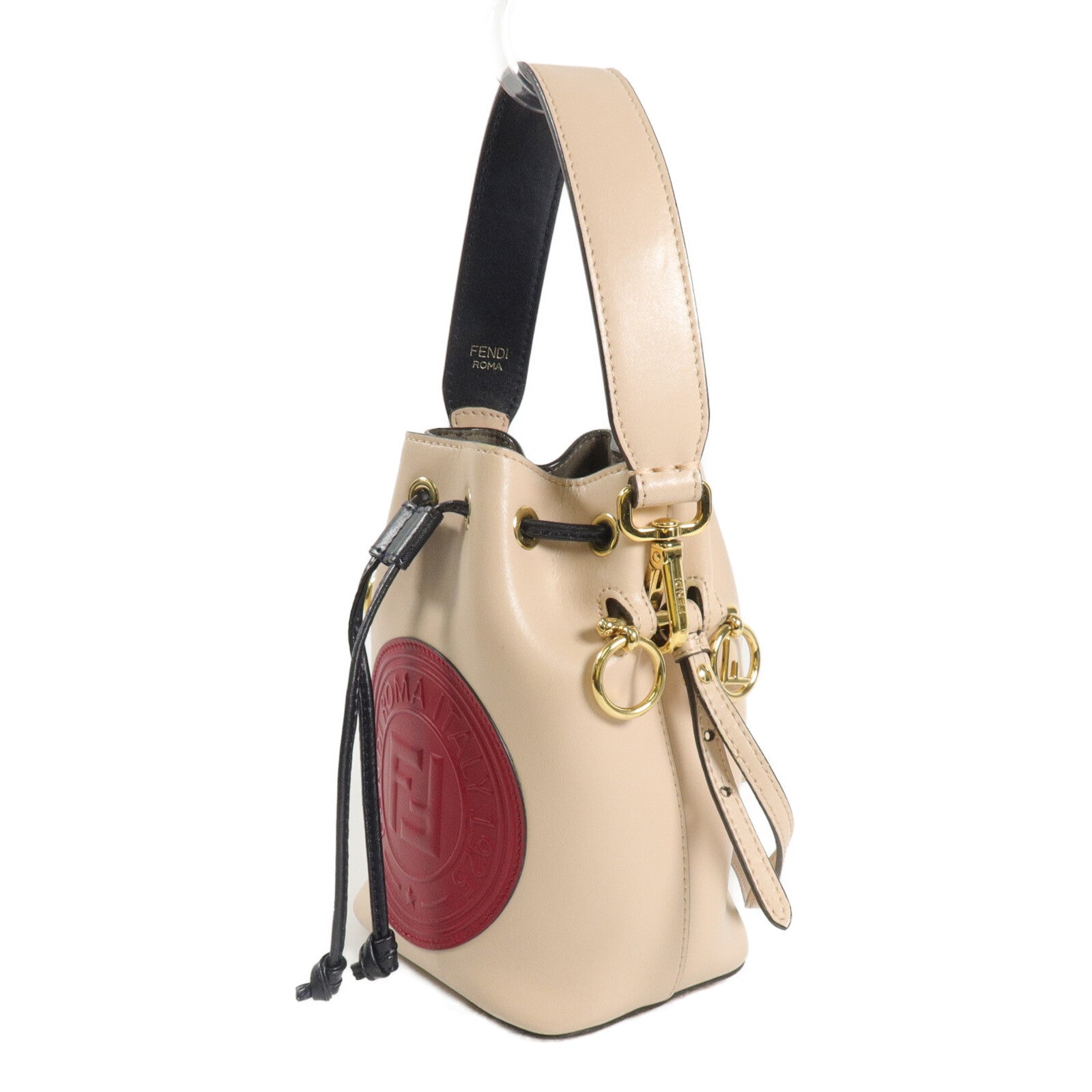 FENDI 牛皮皮革Mon Tresor Mini Bucket手挽肩背兩用袋