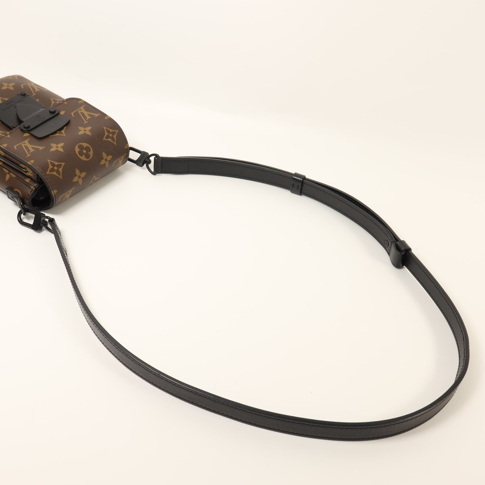 LOUIS VUITTON Monogram Macassar S-Lock肩背袋