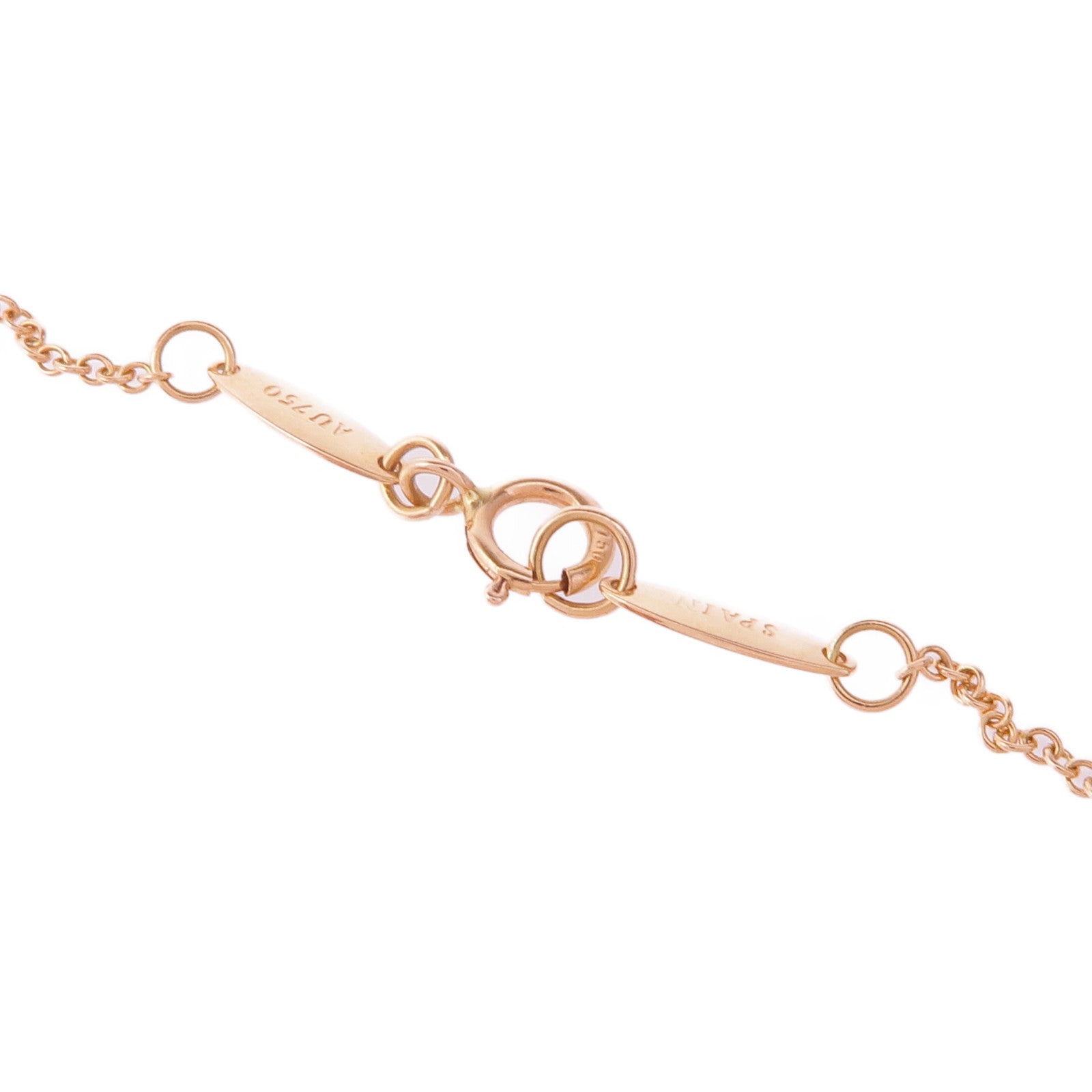 TIFFANY＆CO 18K玫瑰金By the Yard鑽石項鍊