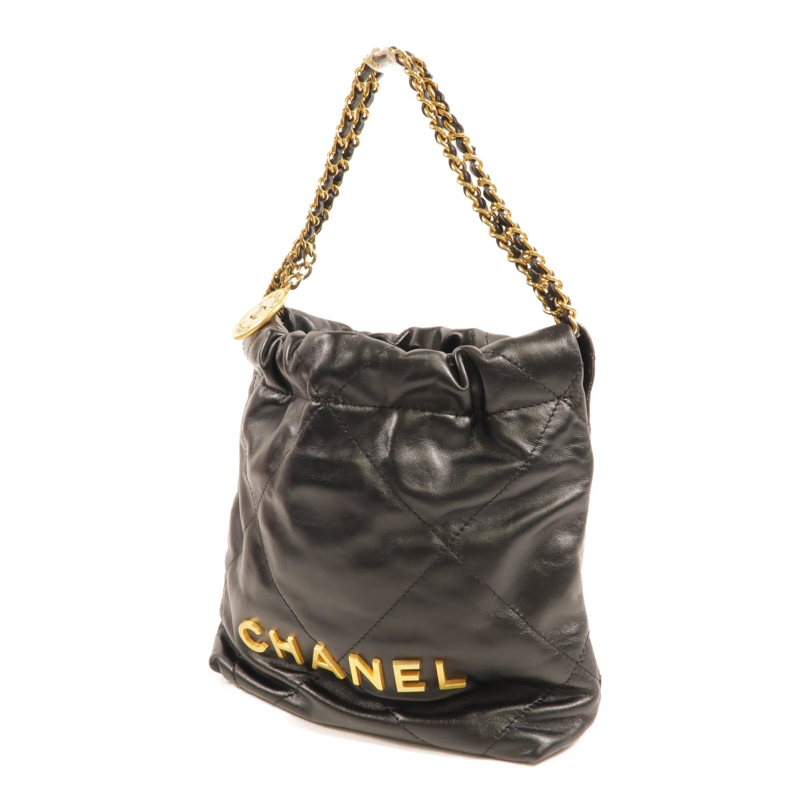 CHANEL 牛皮皮革Chanel 22 Mini手挽肩背兩用袋
