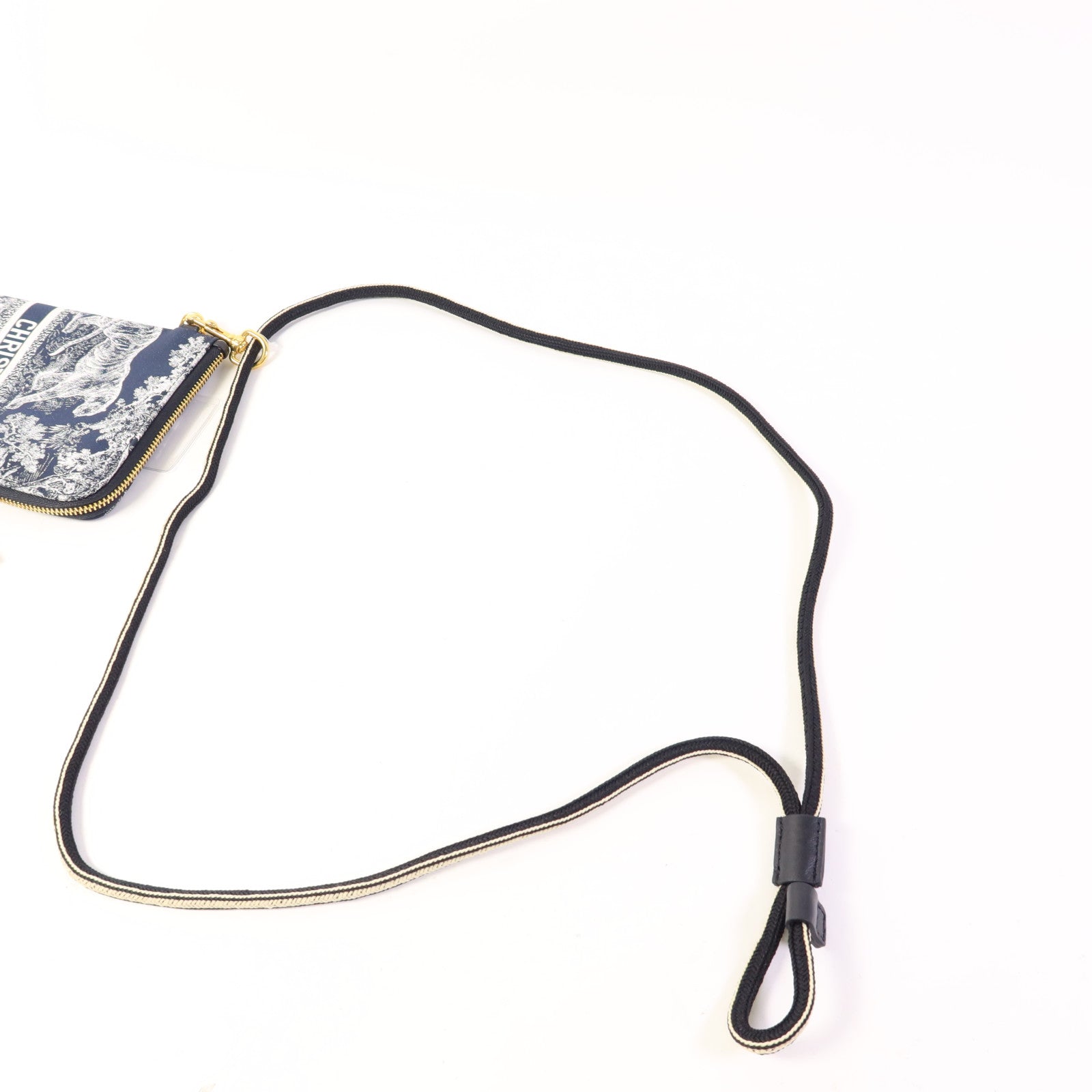 Dior 尼龍Phone Pouch With Strap金扣肩背袋