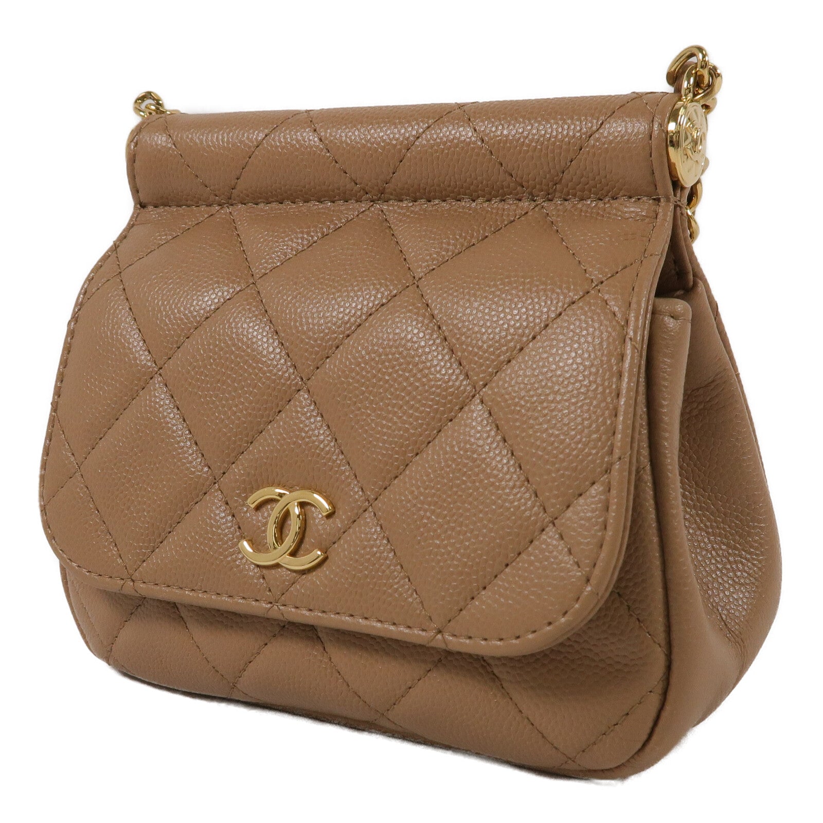 CHANEL 牛皮皮革Mini Chain Bag鏈帶肩背袋