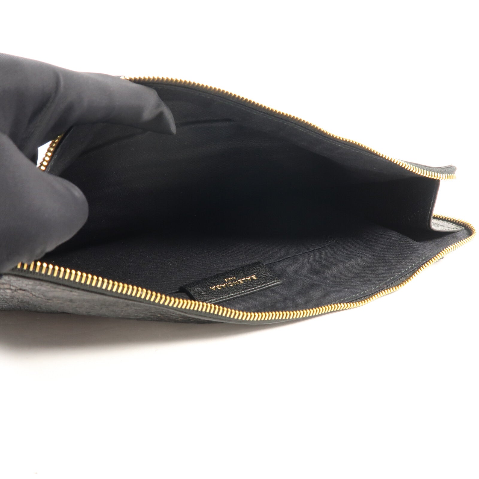 BALENCIAGA 牛皮皮革Clutch金扣手拿包