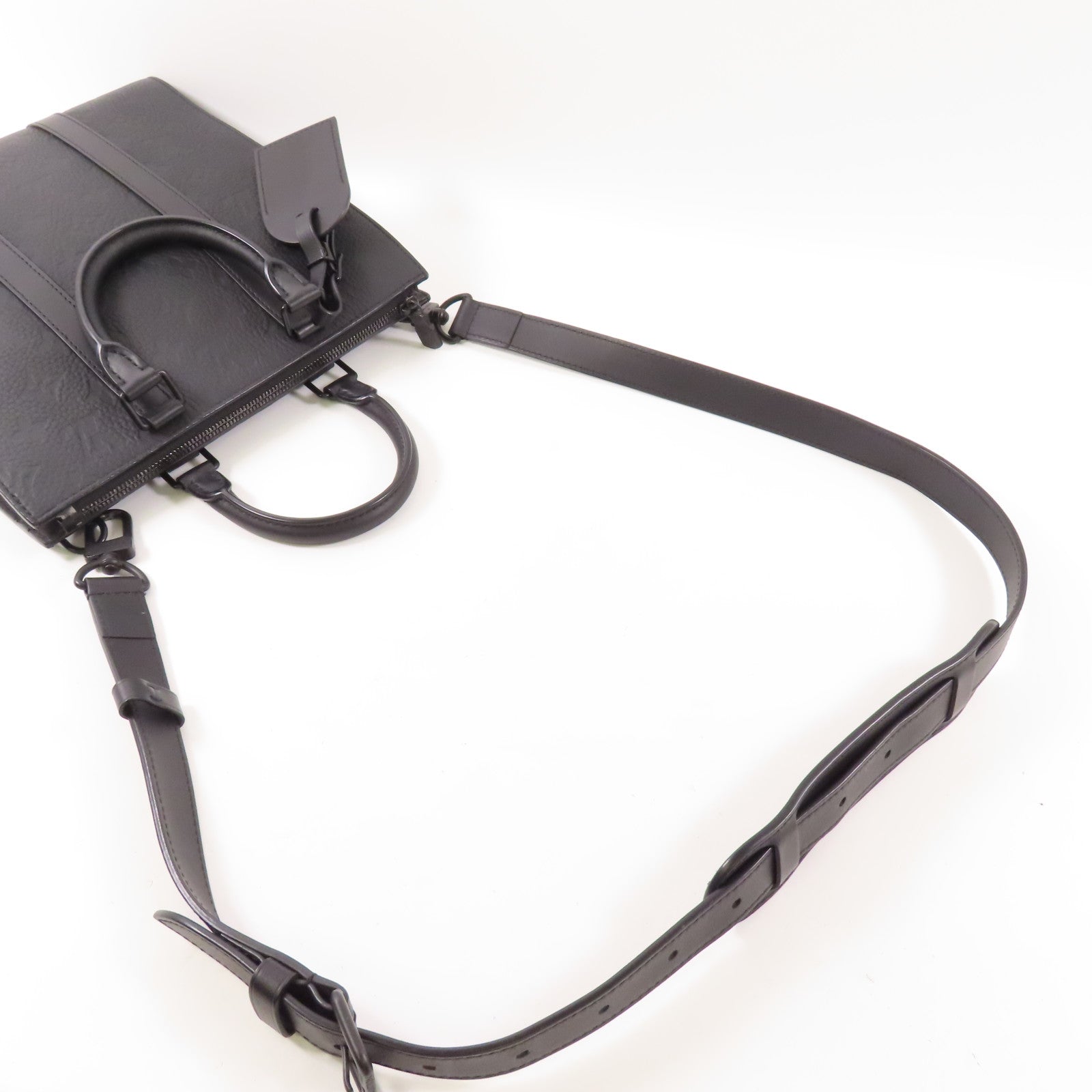 LOUIS VUITTON 【激減優惠】Monogram Taurillon Sac Plat Cross手挽肩背兩用袋