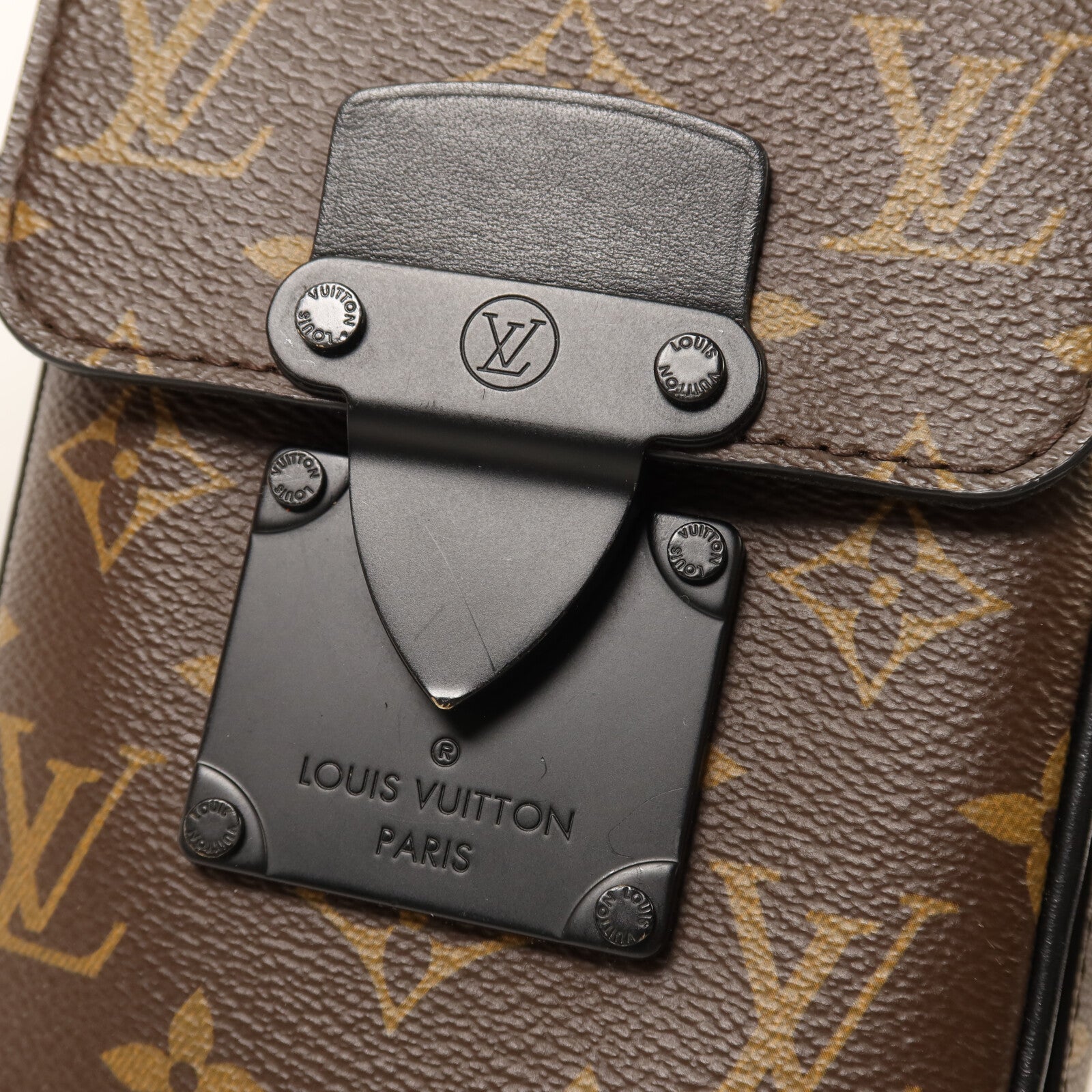 LOUIS VUITTON Monogram Macassar S-Lock肩背袋