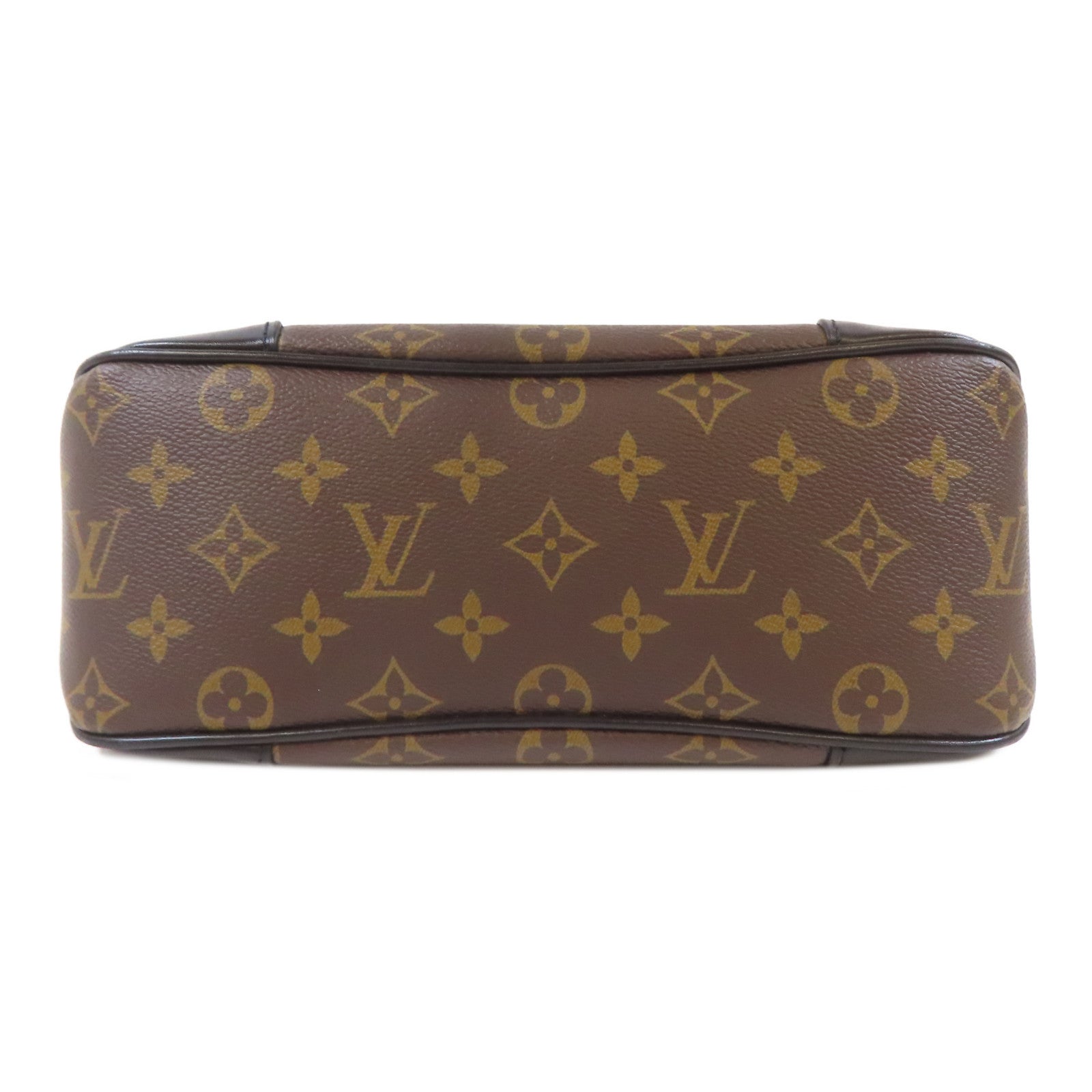 LOUIS VUITTON Monogram Boulogne金扣手挽肩背兩用袋啡色/黑色