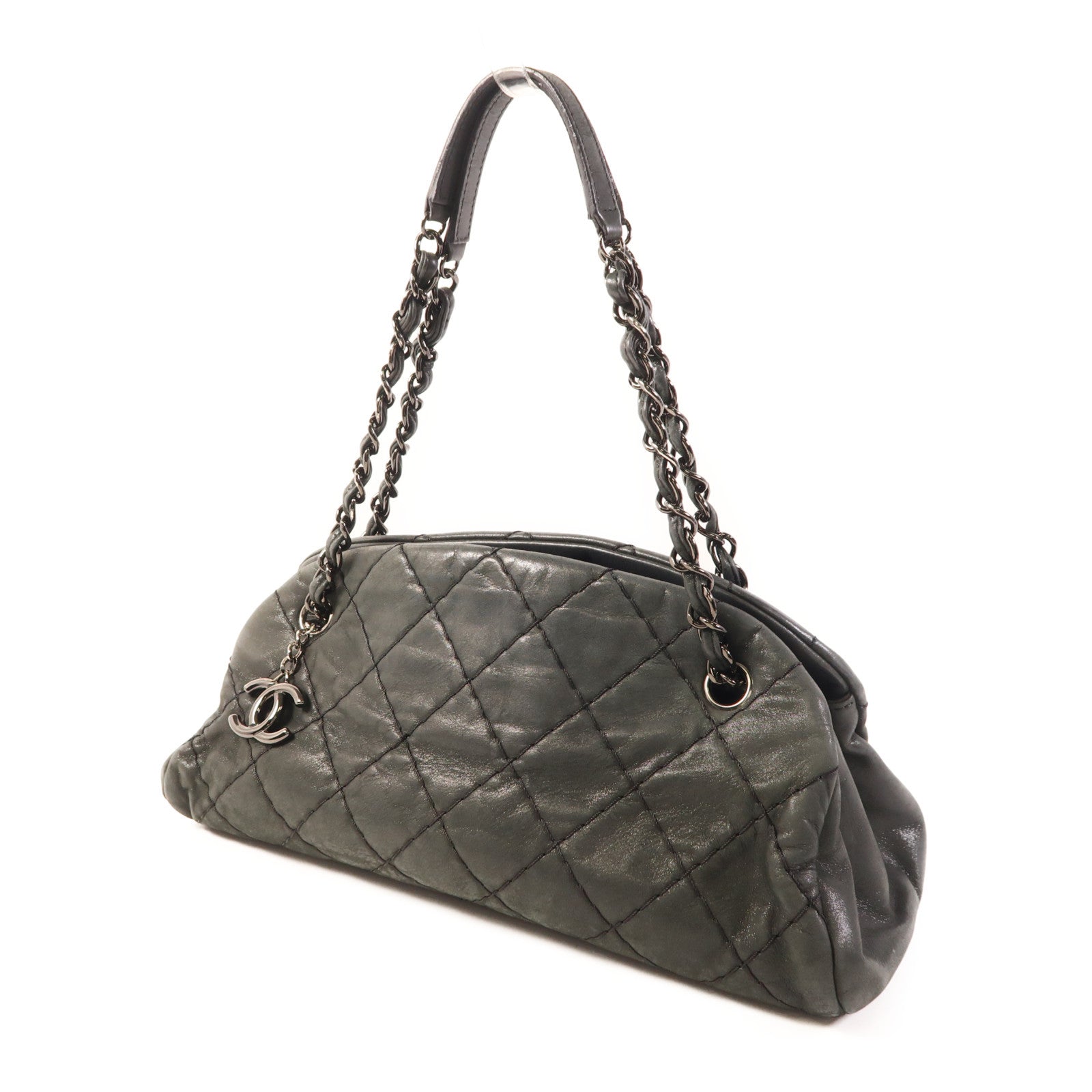 CHANEL 牛皮皮革Shoulder Bag鏈帶肩背袋