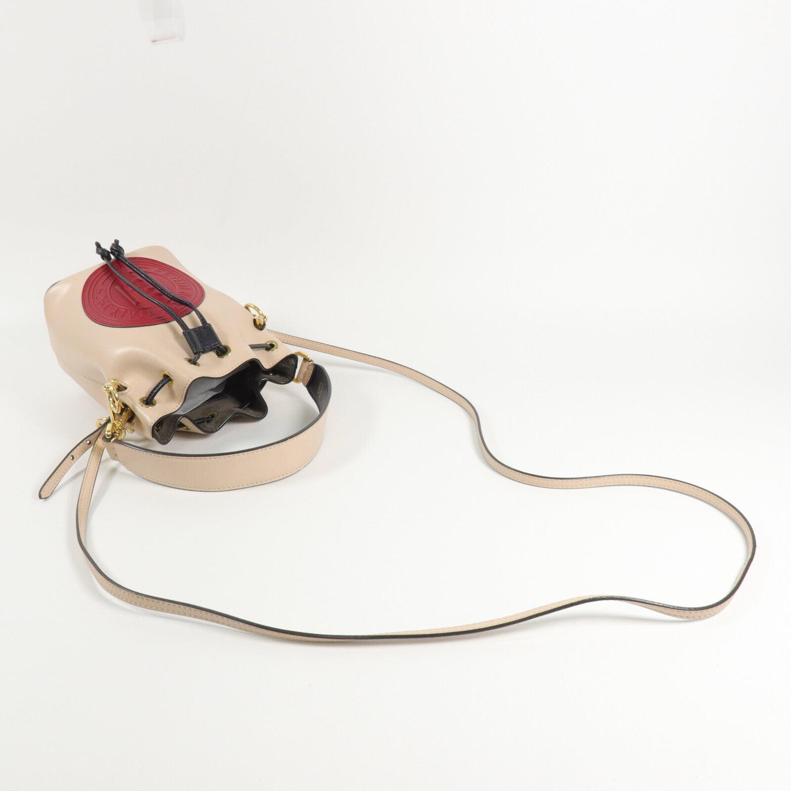 FENDI 牛皮皮革Mon Tresor Mini Bucket手挽肩背兩用袋