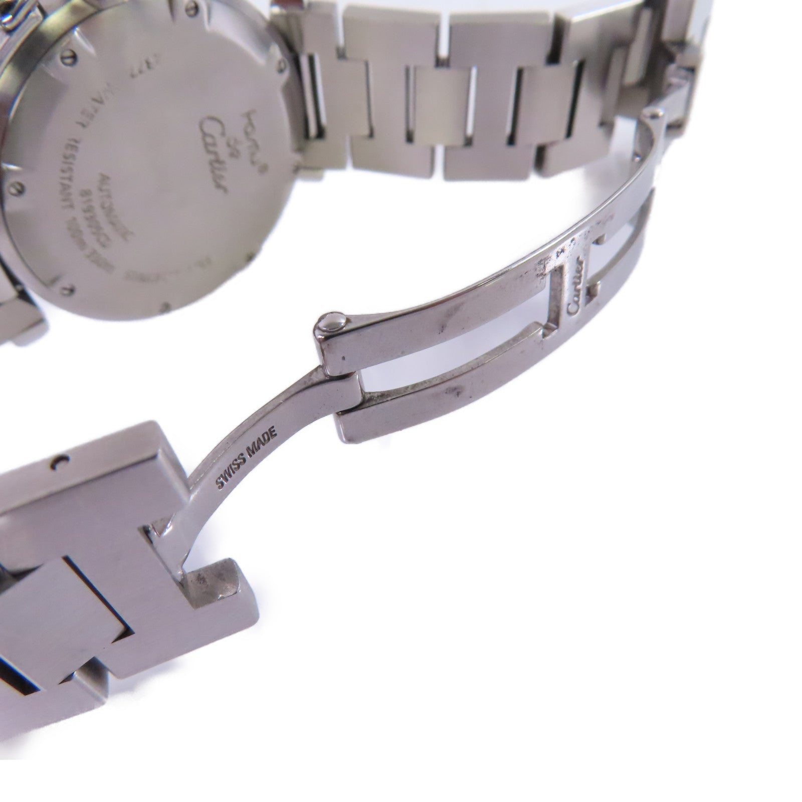 CARTIER Pasha C Watch不鏽鋼自動機芯手錶銀灰色