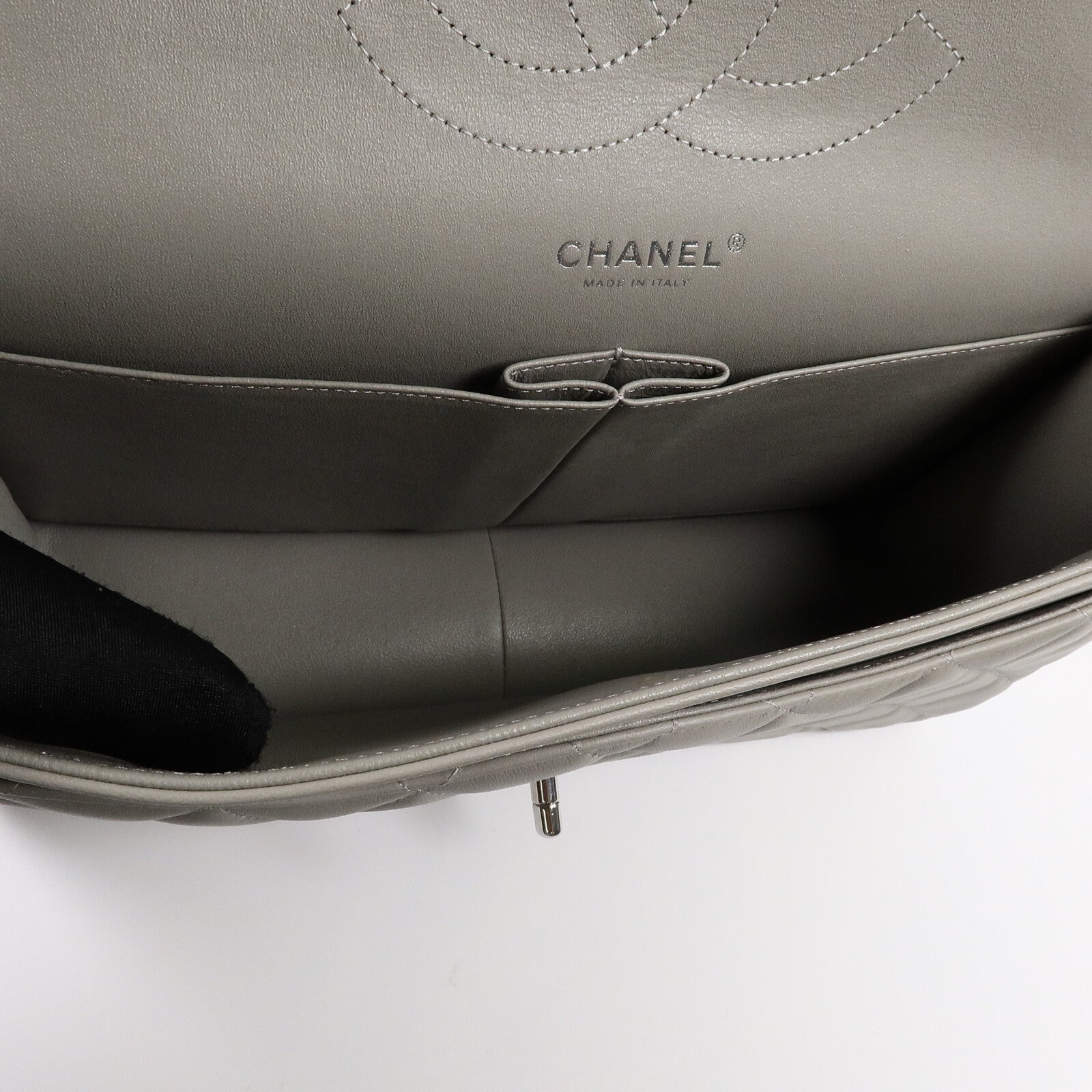 CHANEL 羊皮皮革Large Classic鏈帶肩背袋