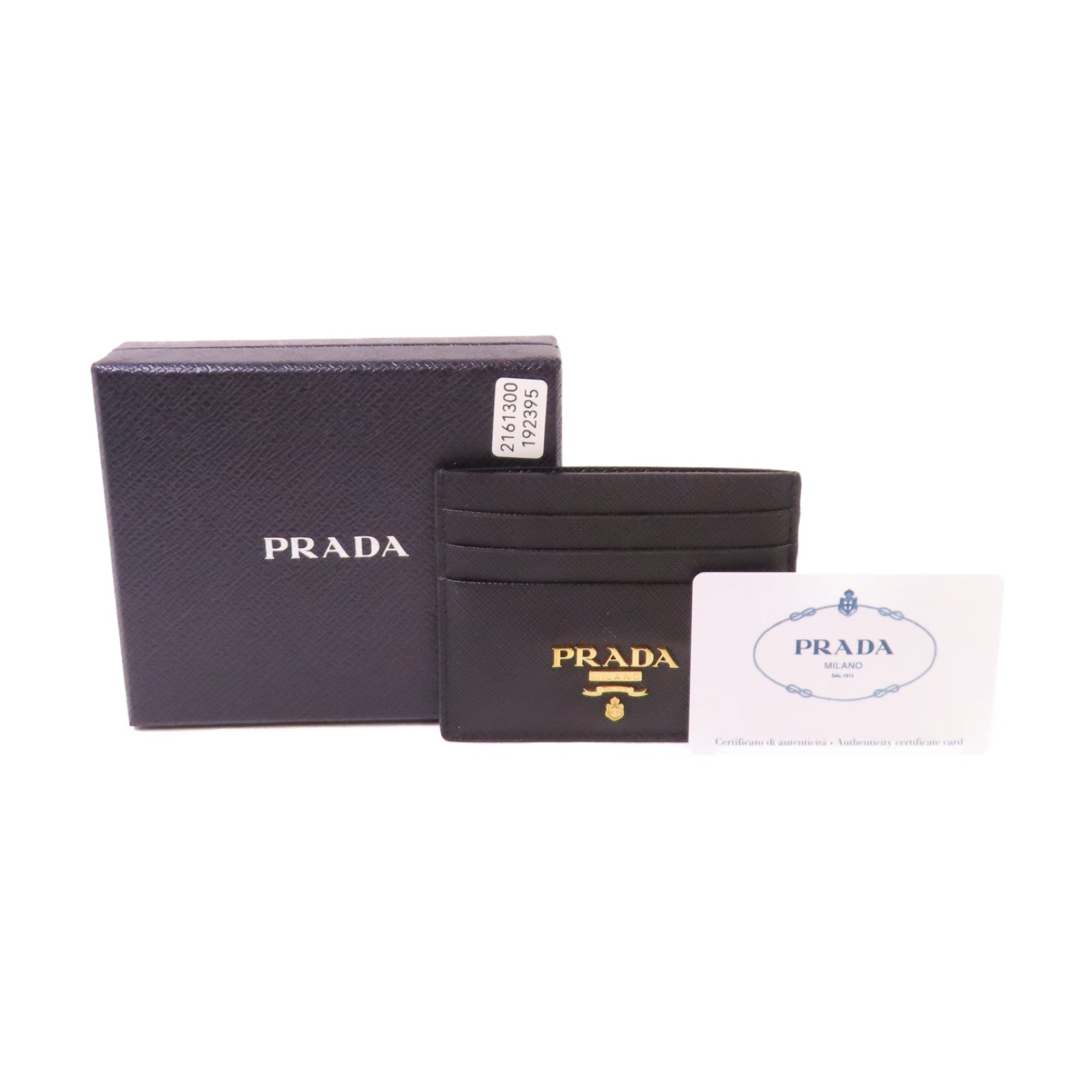 PRADA Saffiano皮革Card Case卡片套黑色