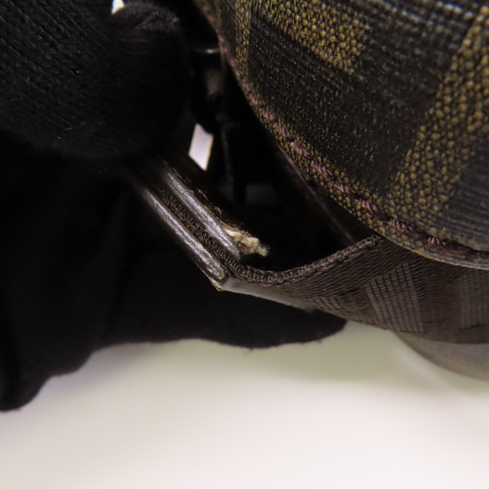 FENDI 塗層帆布Briefcase銀扣手挽肩背兩用袋