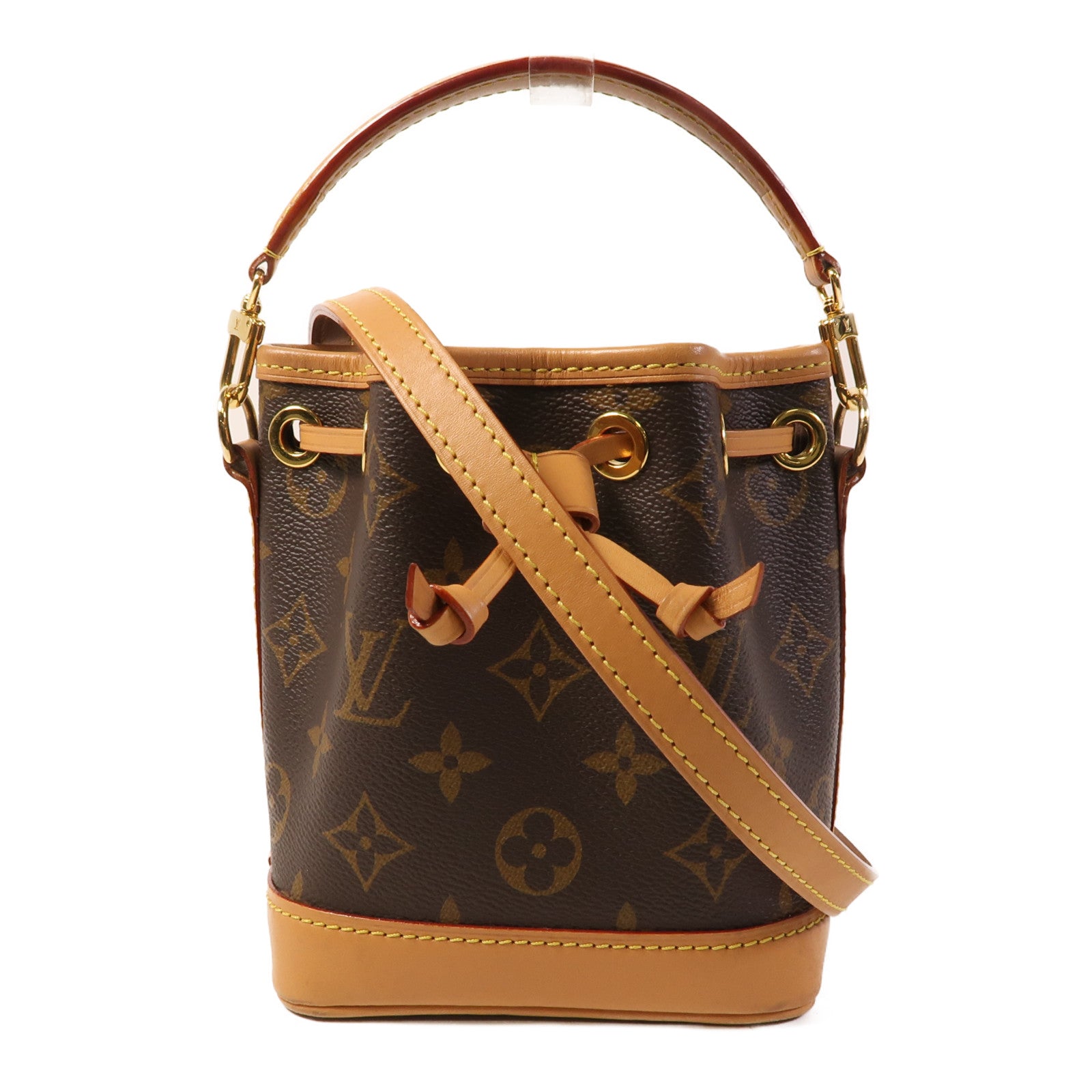 LOUIS VUITTON Monogram Nano Noe金扣手挽肩背兩用袋