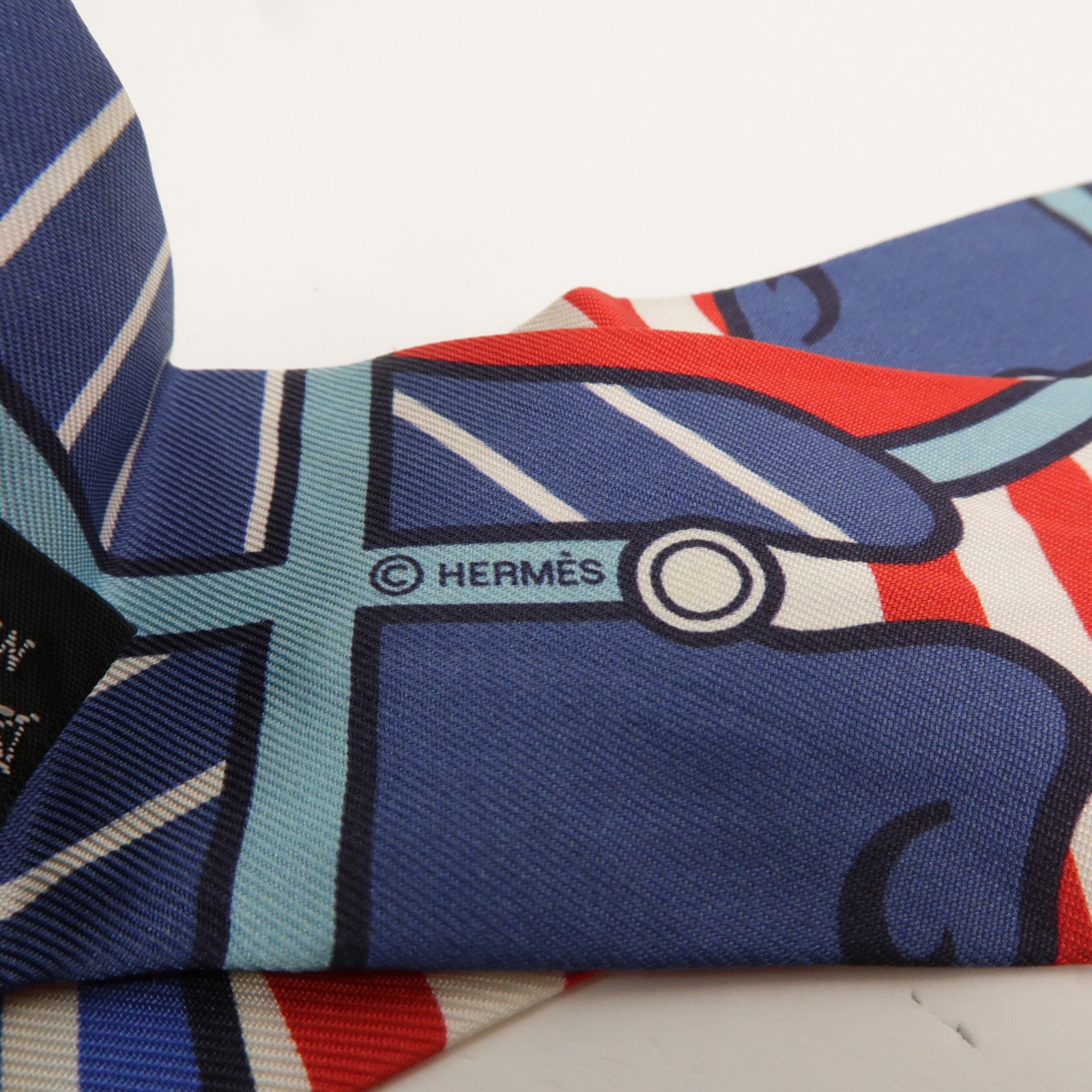 HERMES 絲質Twilly絲巾