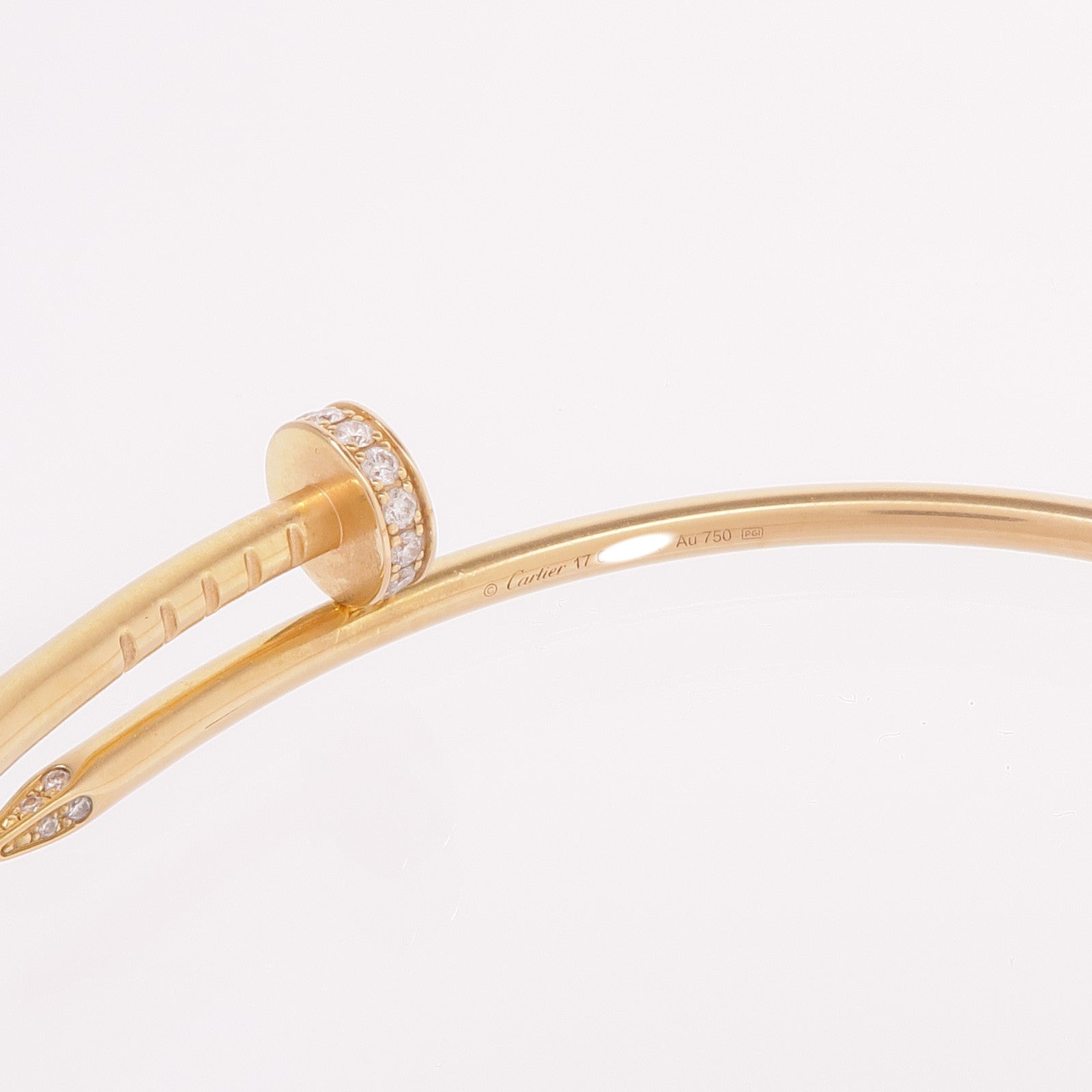 CARTIER 18K黃金Juste Un Clou SM手鐲