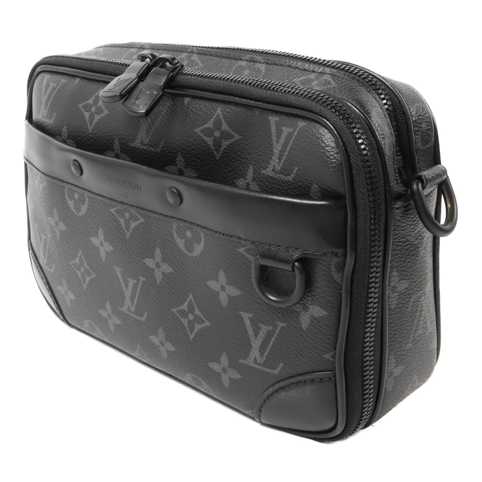 LOUIS VUITTON Monogram Eclipse Alpha Messenger肩背袋