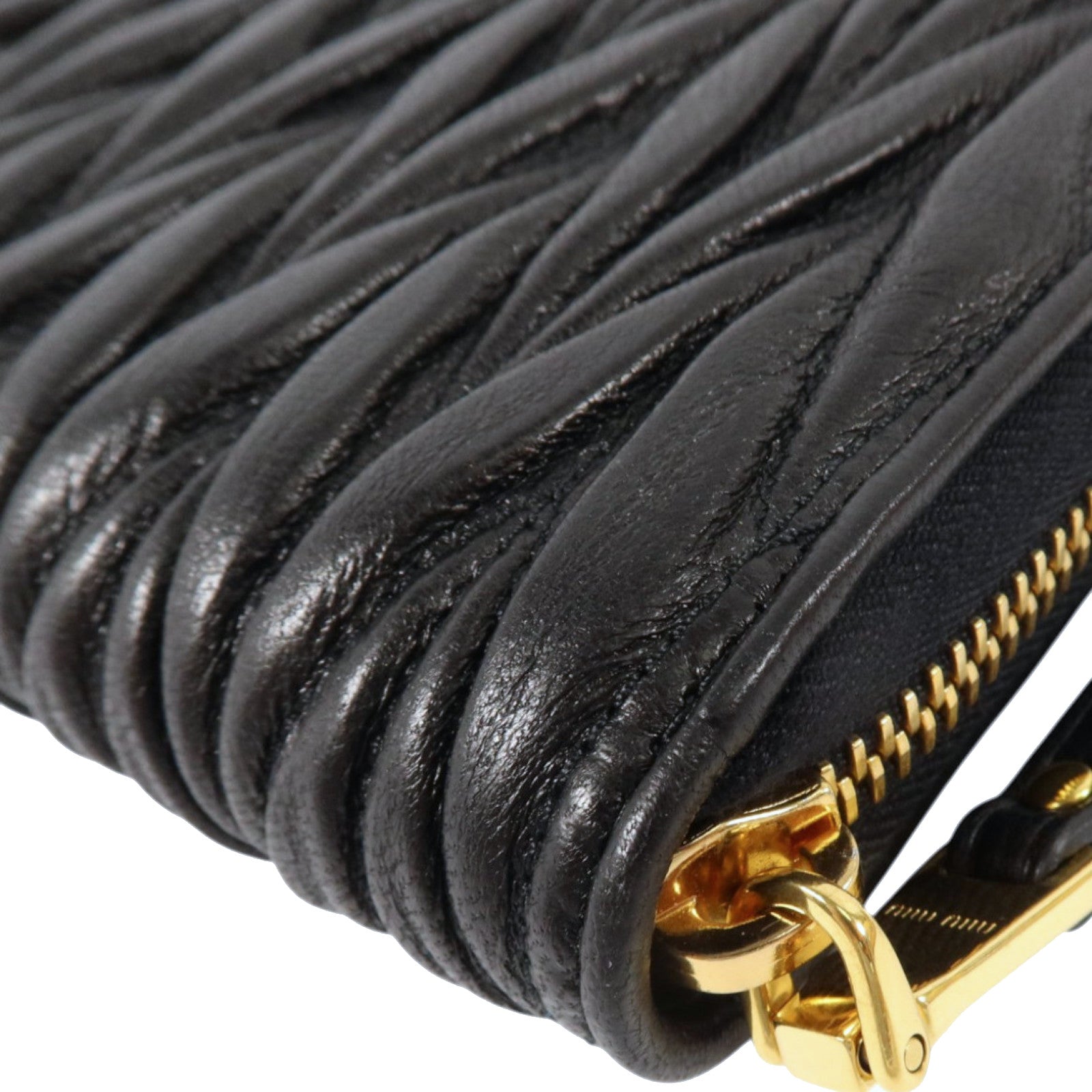 Miu Miu 羊皮皮革Long Wallet金扣長錢包