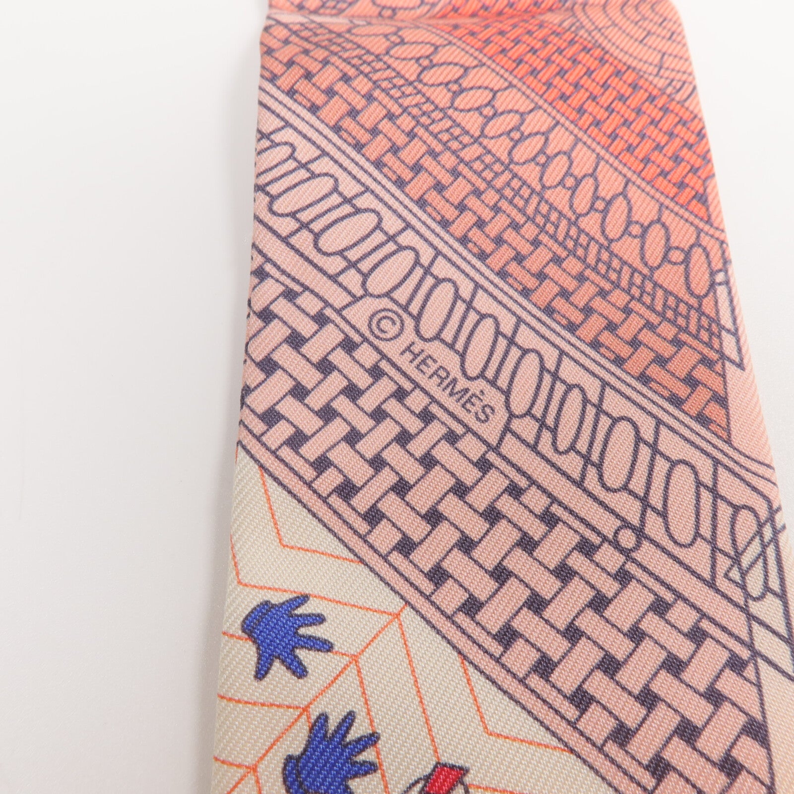 HERMES 絲質Twilly絲巾