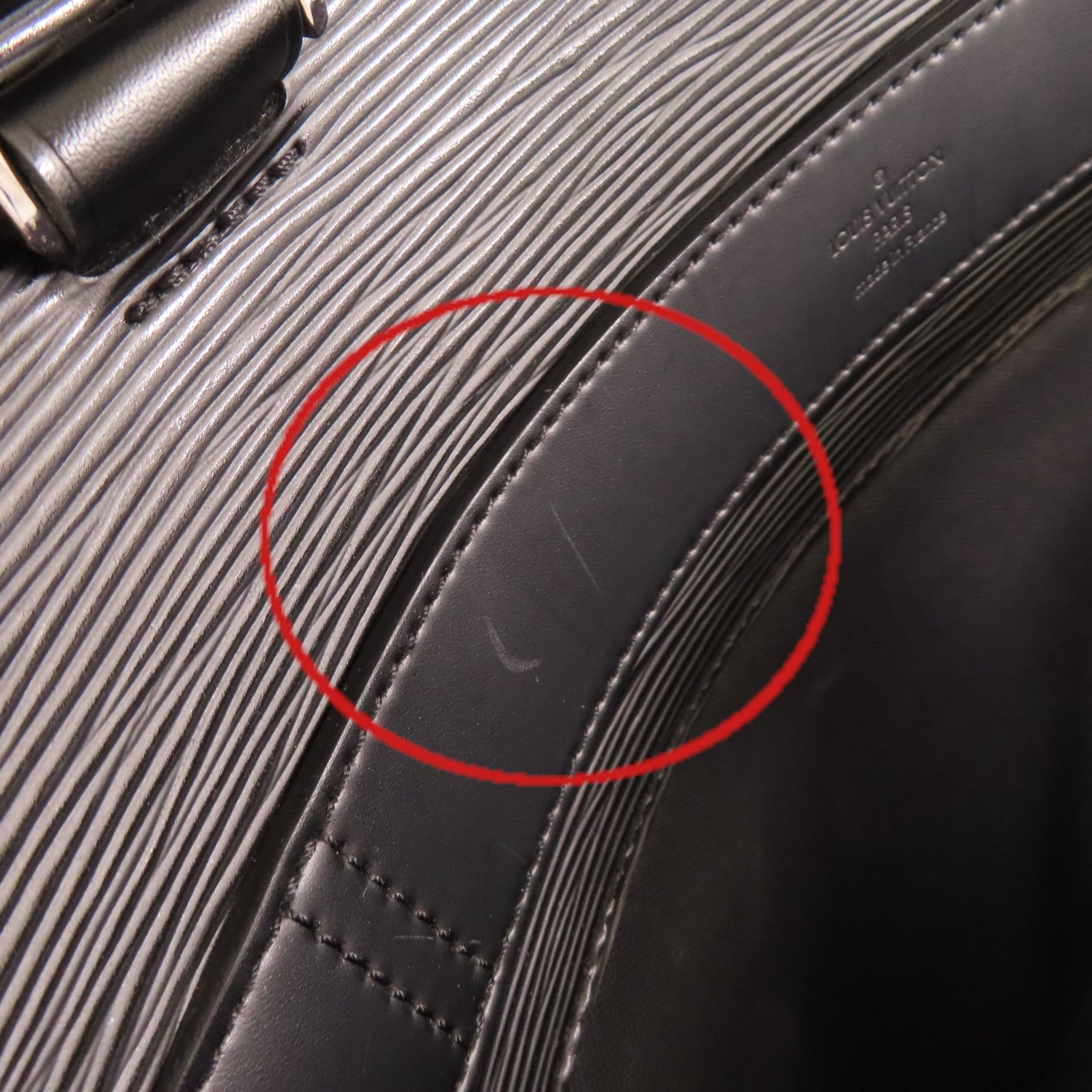 LOUIS VUITTON 【激減優惠】Epi Bassano MM Business Bag銀扣手挽肩背兩用公事包黑色