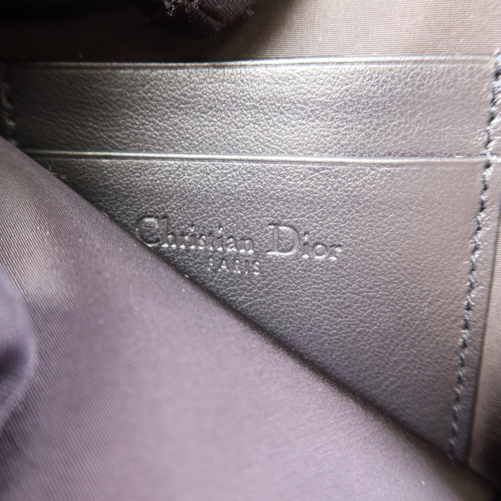 Dior 尼龍Phone Pouch With Strap金扣肩背袋