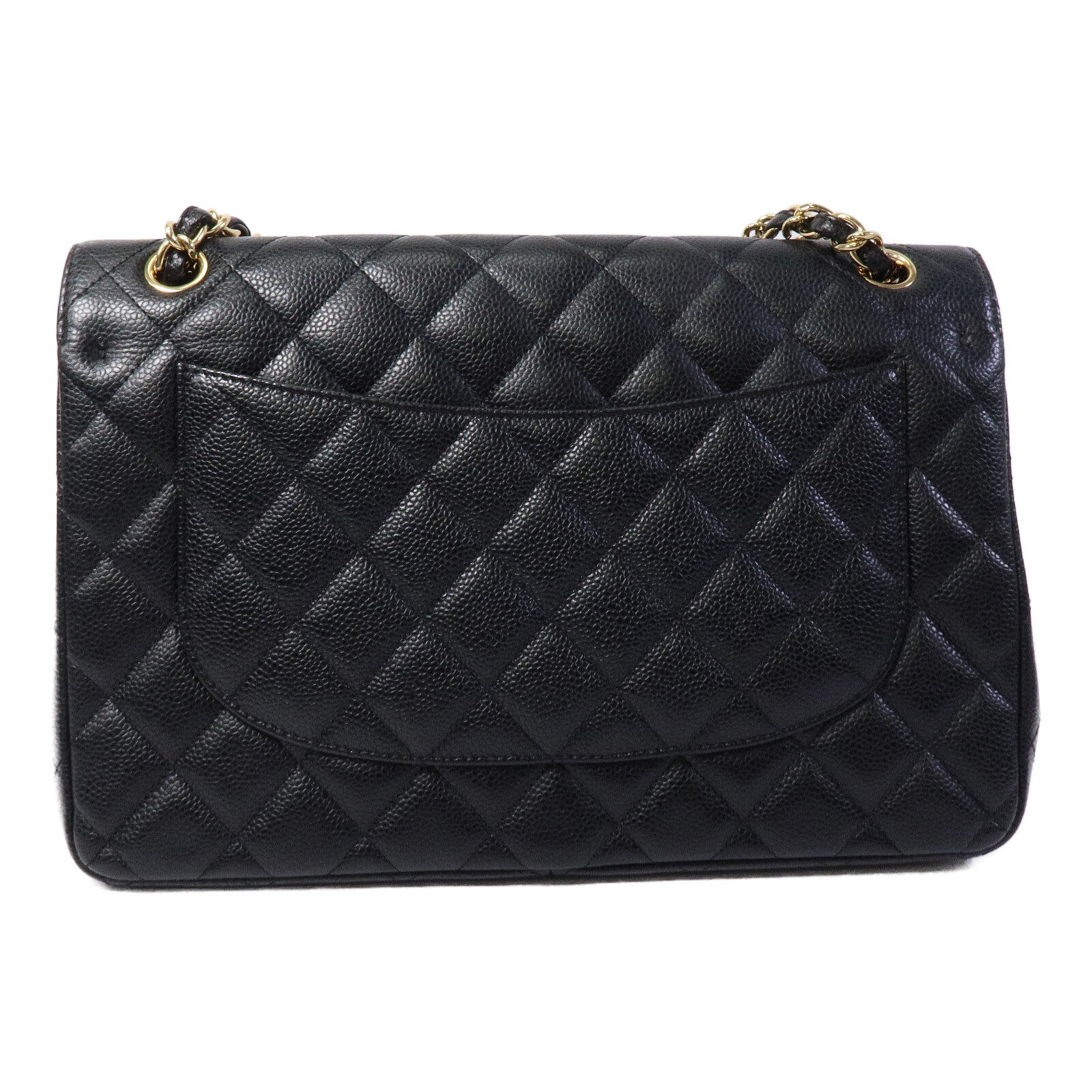 CHANEL 牛皮皮革Large Classic鏈帶肩背袋