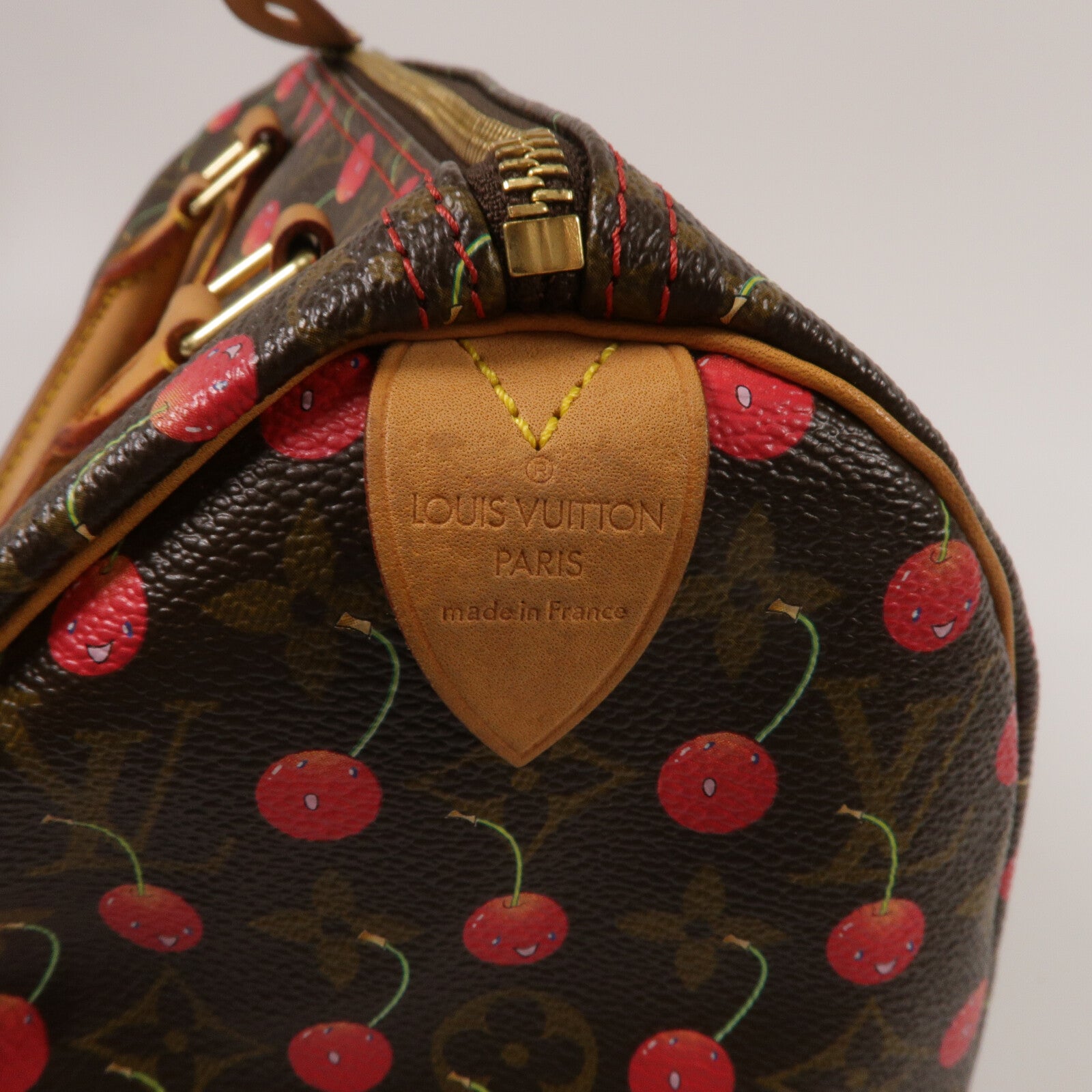 LOUIS VUITTON Monogram-Cherry Cherry Speedy 25手挽袋