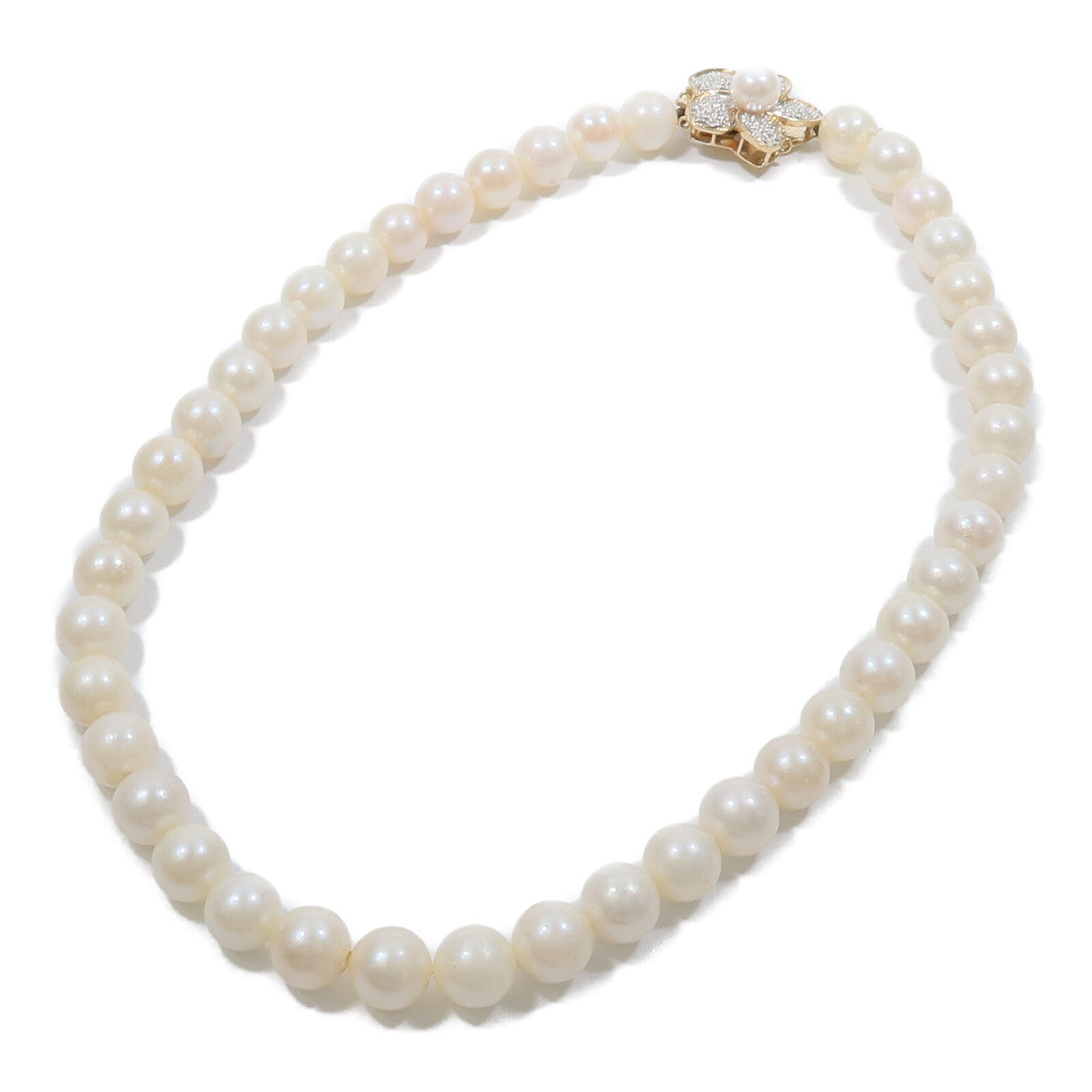 JEWELRY 14K黃金/白金Pearl Diamond Necklace珍珠/鑽石項鍊