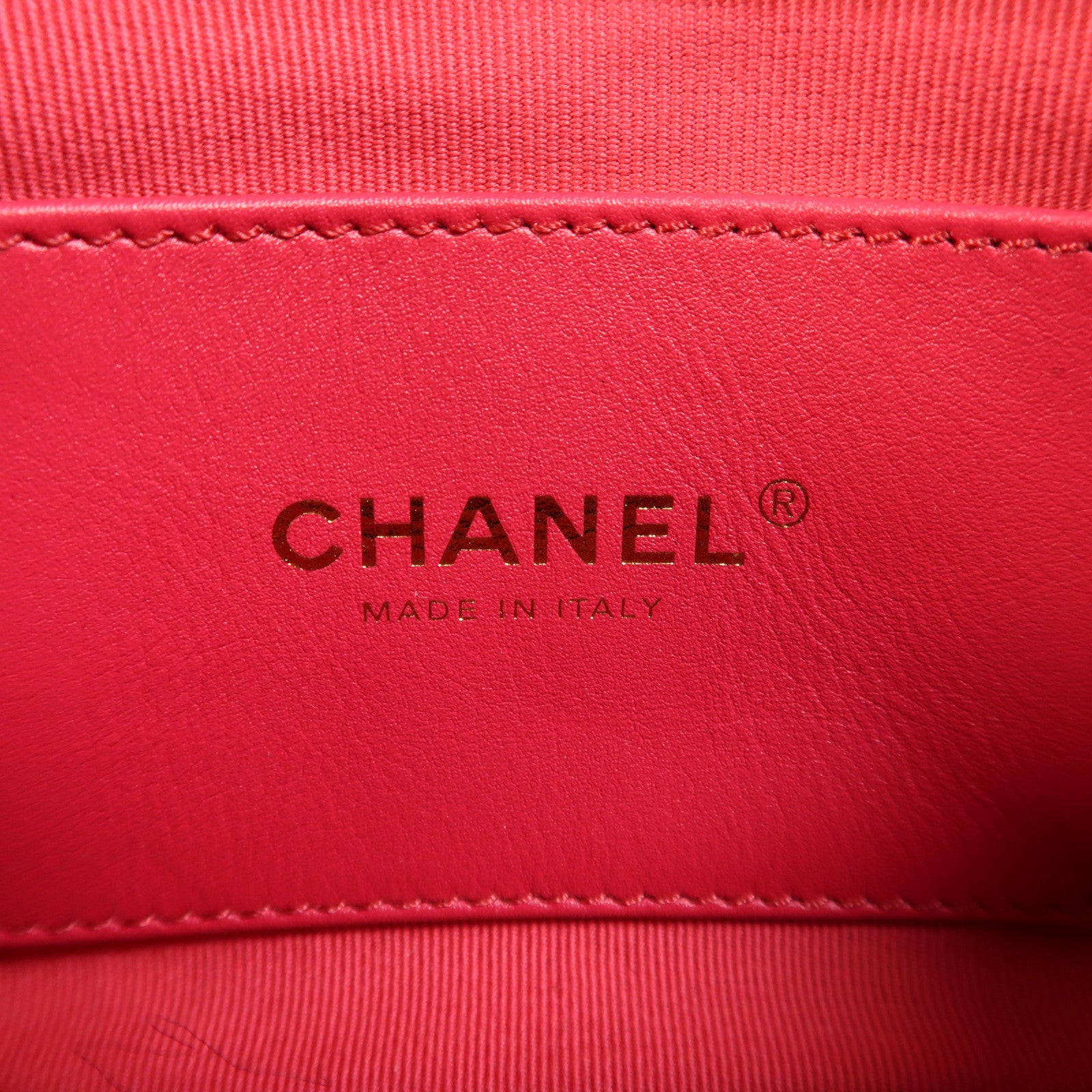 CHANEL 羊皮皮革Coco Love金扣鏈帶肩背袋