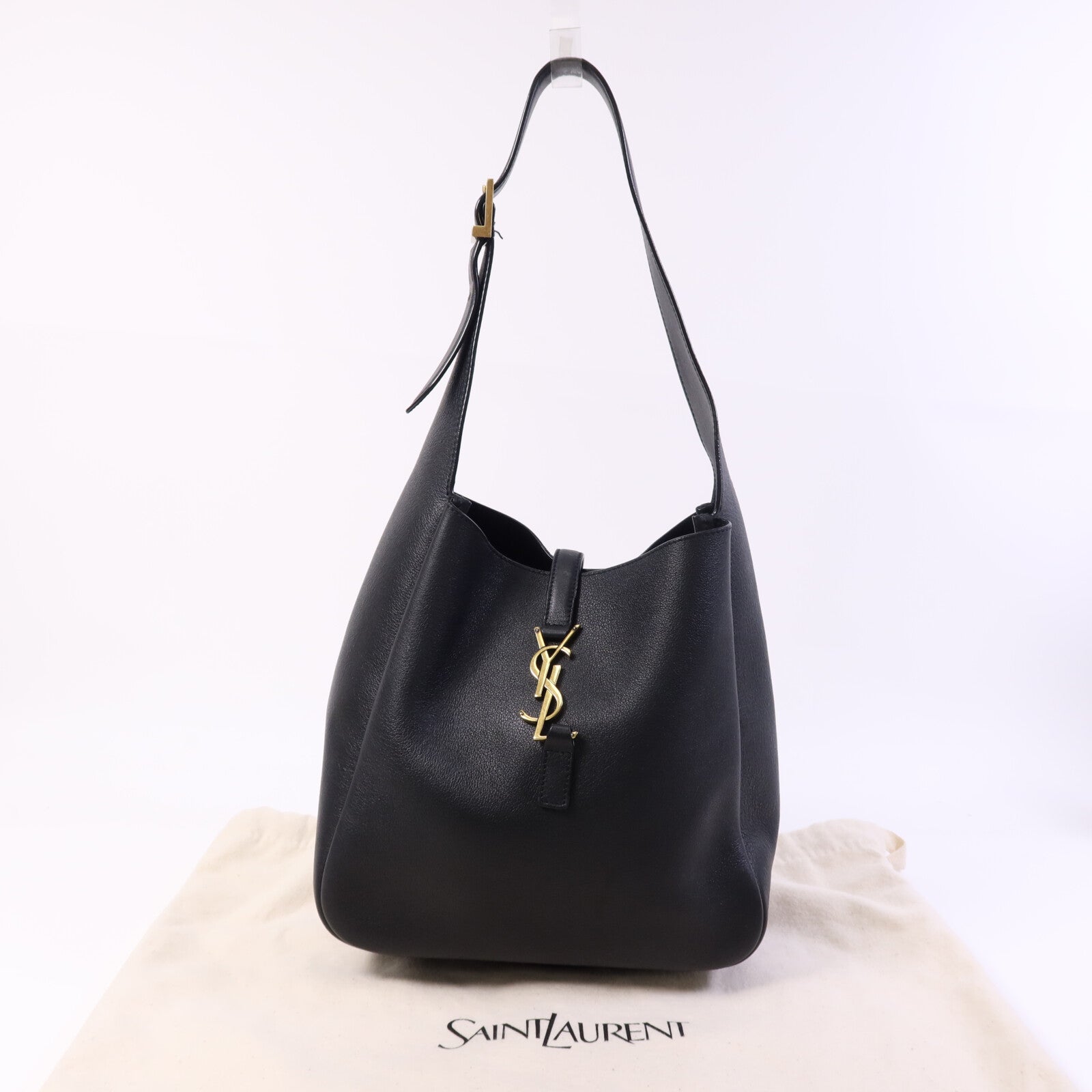 SAINT LAURENT 牛皮皮革LE5A7金扣肩背袋