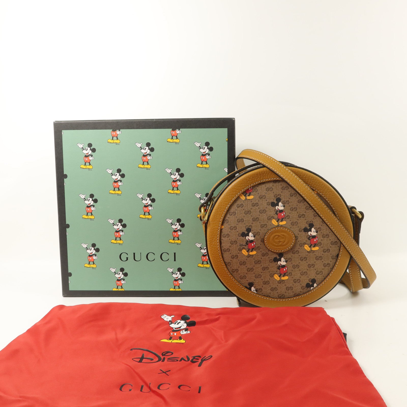GUCCI 塗層帆布Disney GG Supreme肩背袋