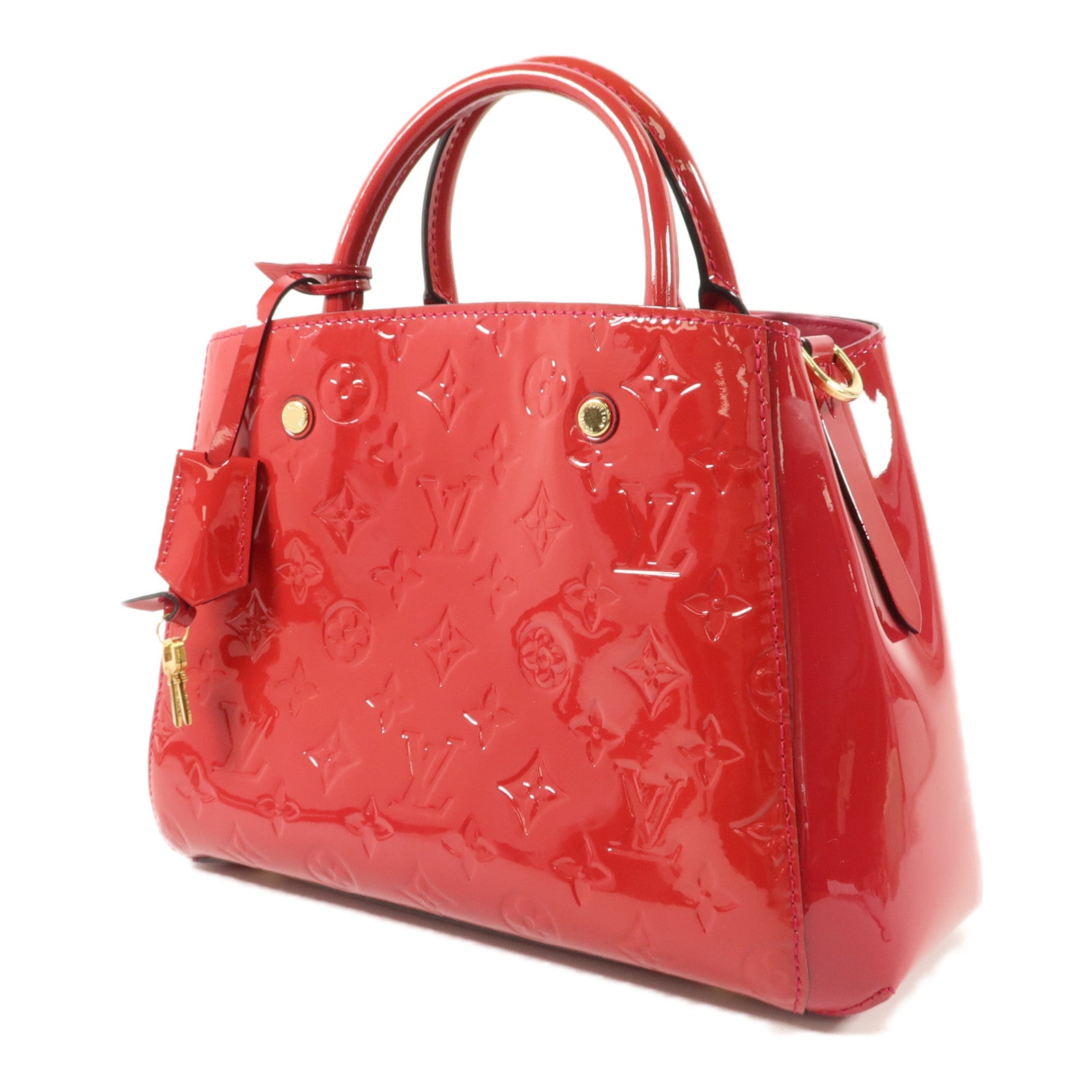 LOUIS VUITTON Monogram Vernis Montaigne BB手挽肩背兩用袋