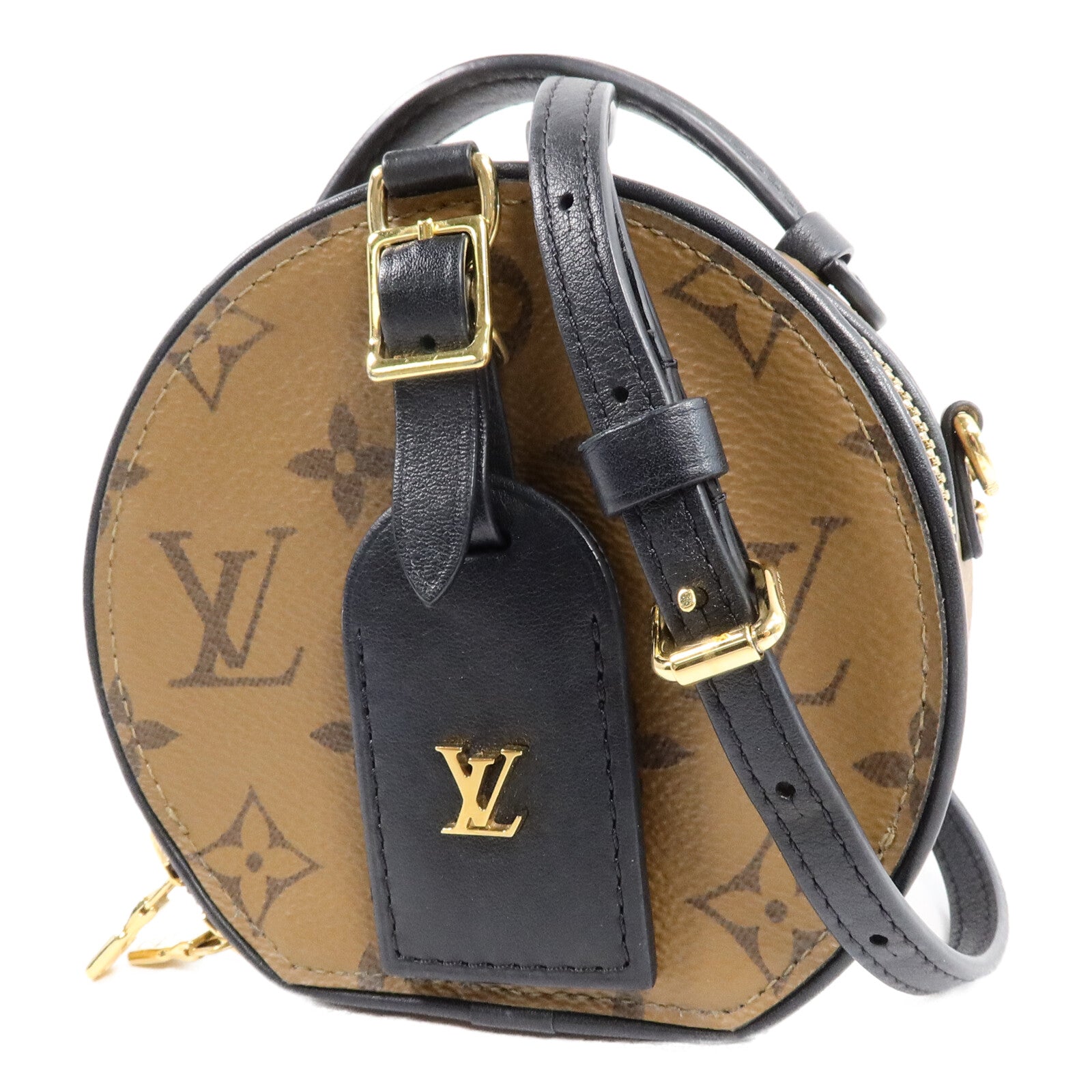 LOUIS VUITTON Monogram Reverse Mini Boite Chapeau手挽肩背兩用袋