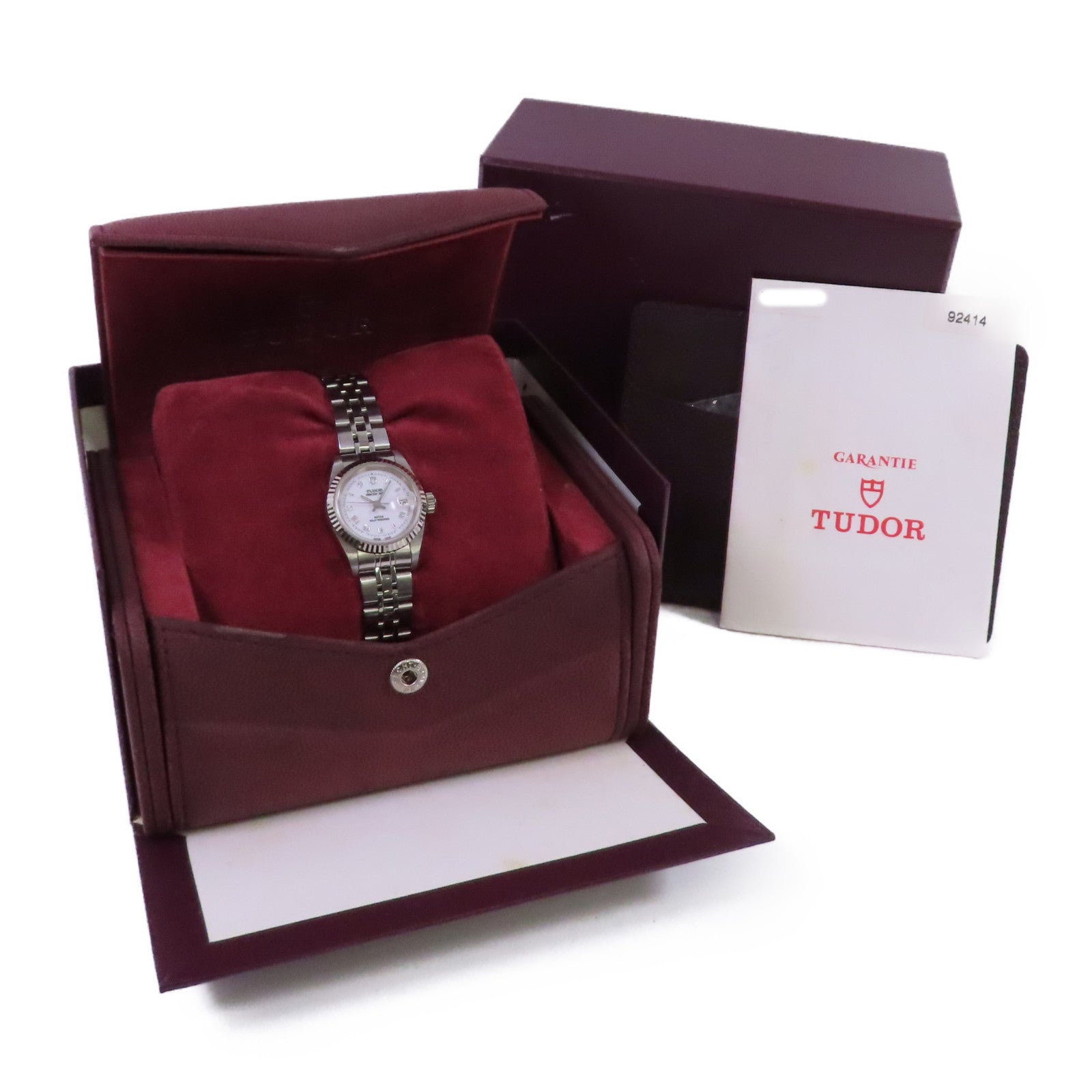 TUDOR Princess Data 26mm Watch不鏽鋼自動機芯手錶白色