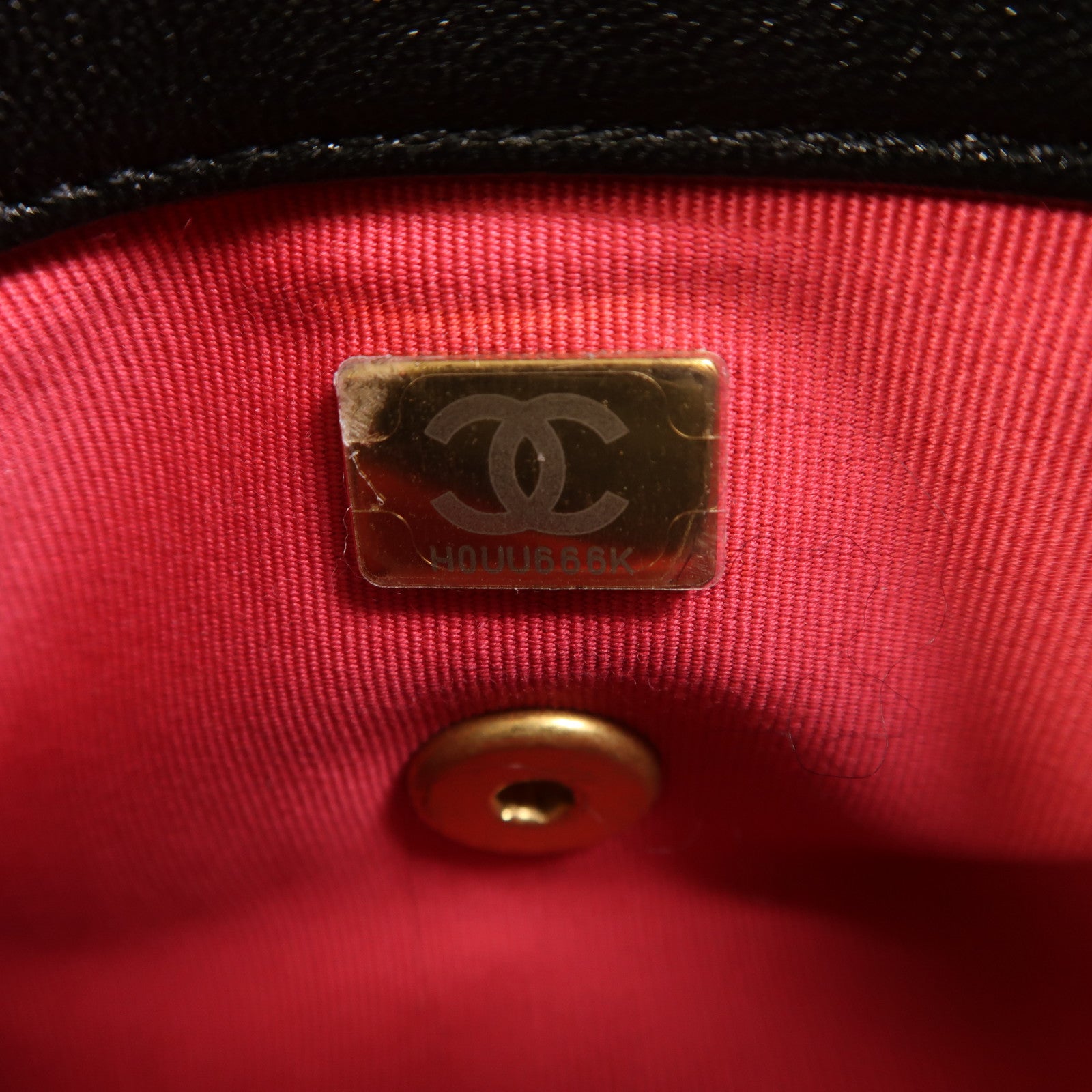 CHANEL 羊皮皮革Coco Love金扣鏈帶肩背袋