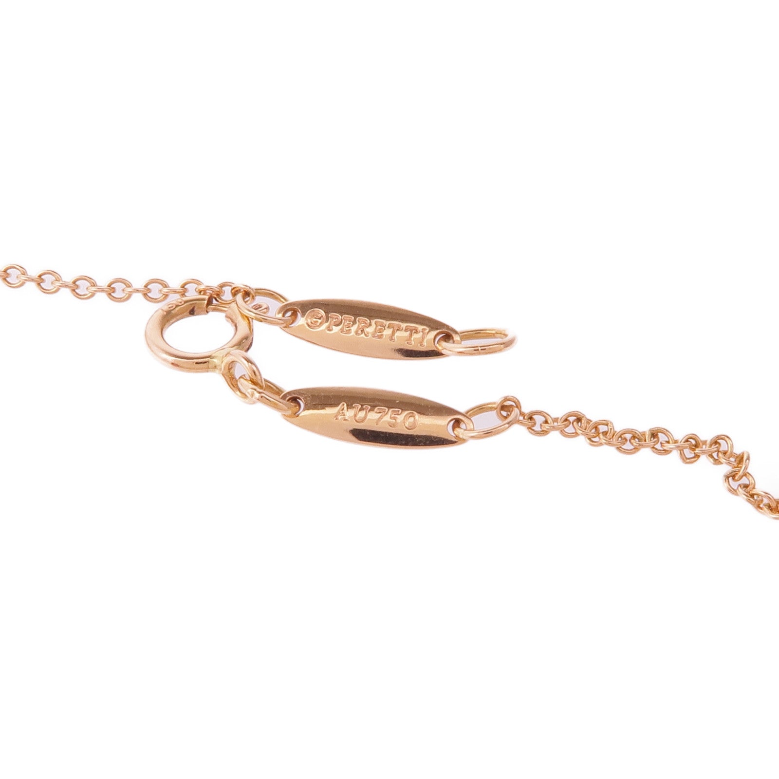 TIFFANY＆CO 18K玫瑰金By the Yard鑽石項鍊