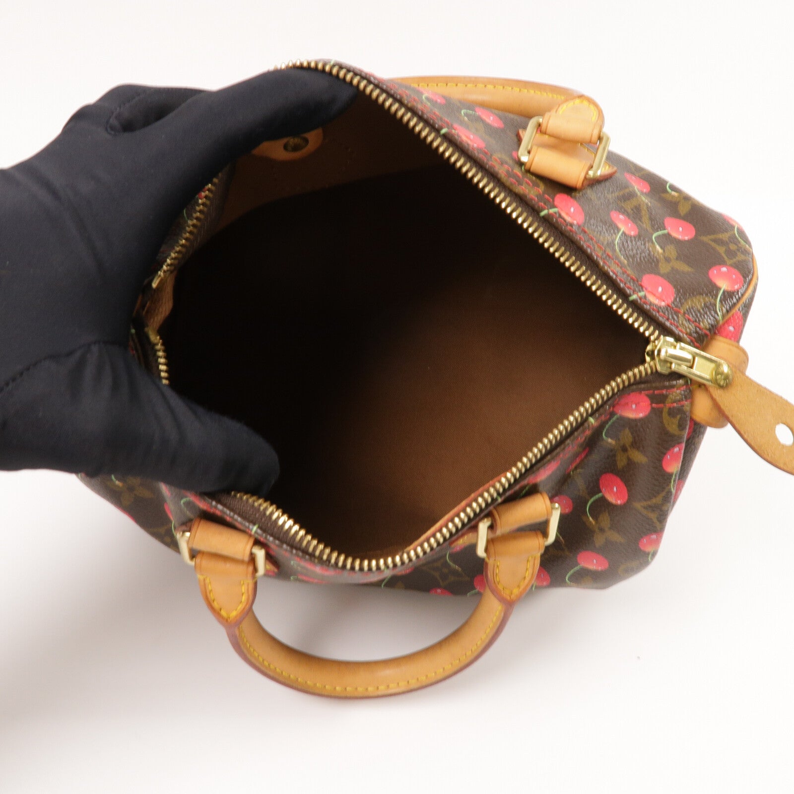 LOUIS VUITTON Monogram-Cherry Cherry Speedy 25手挽袋