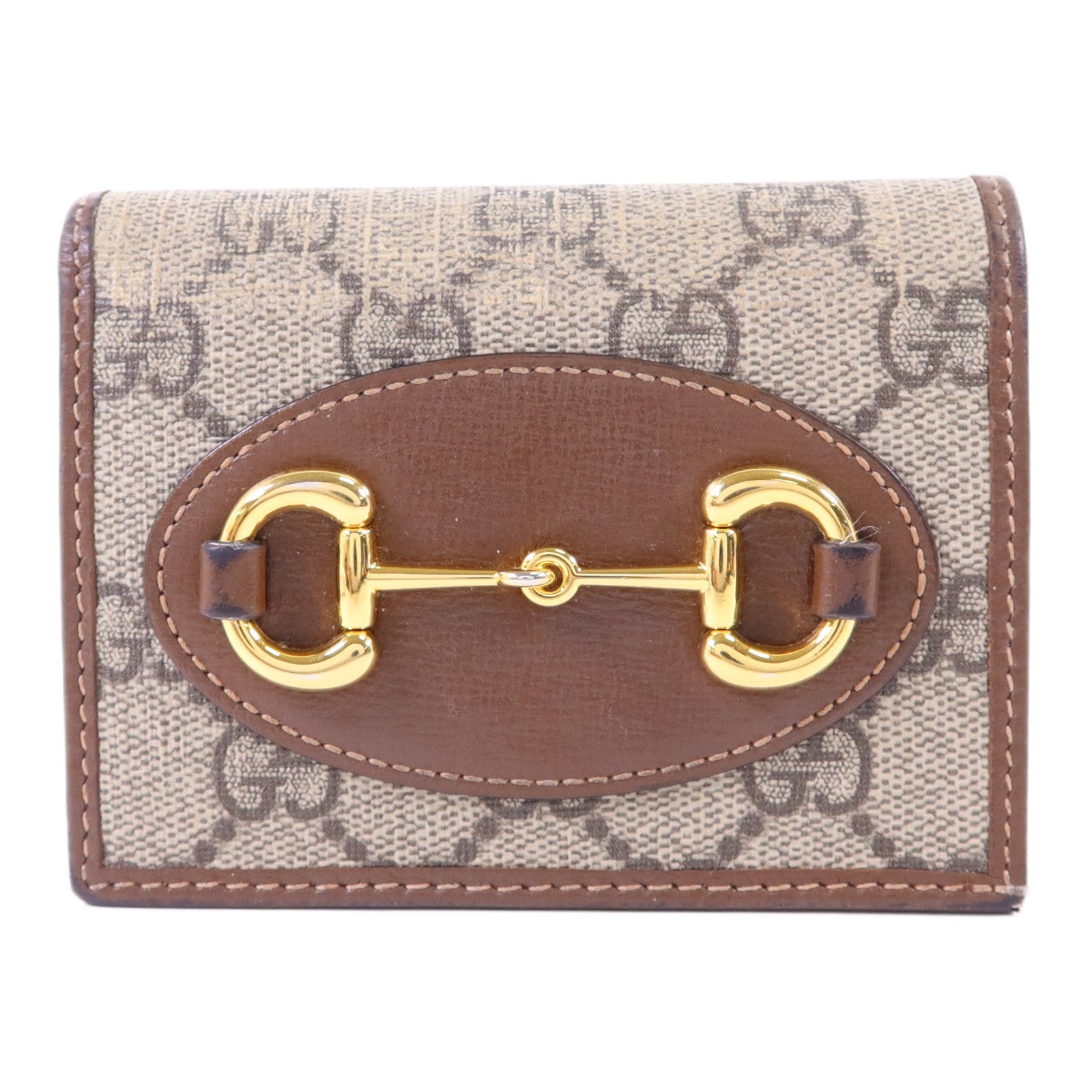GUCCI 塗層帆布Wallet金扣錢包