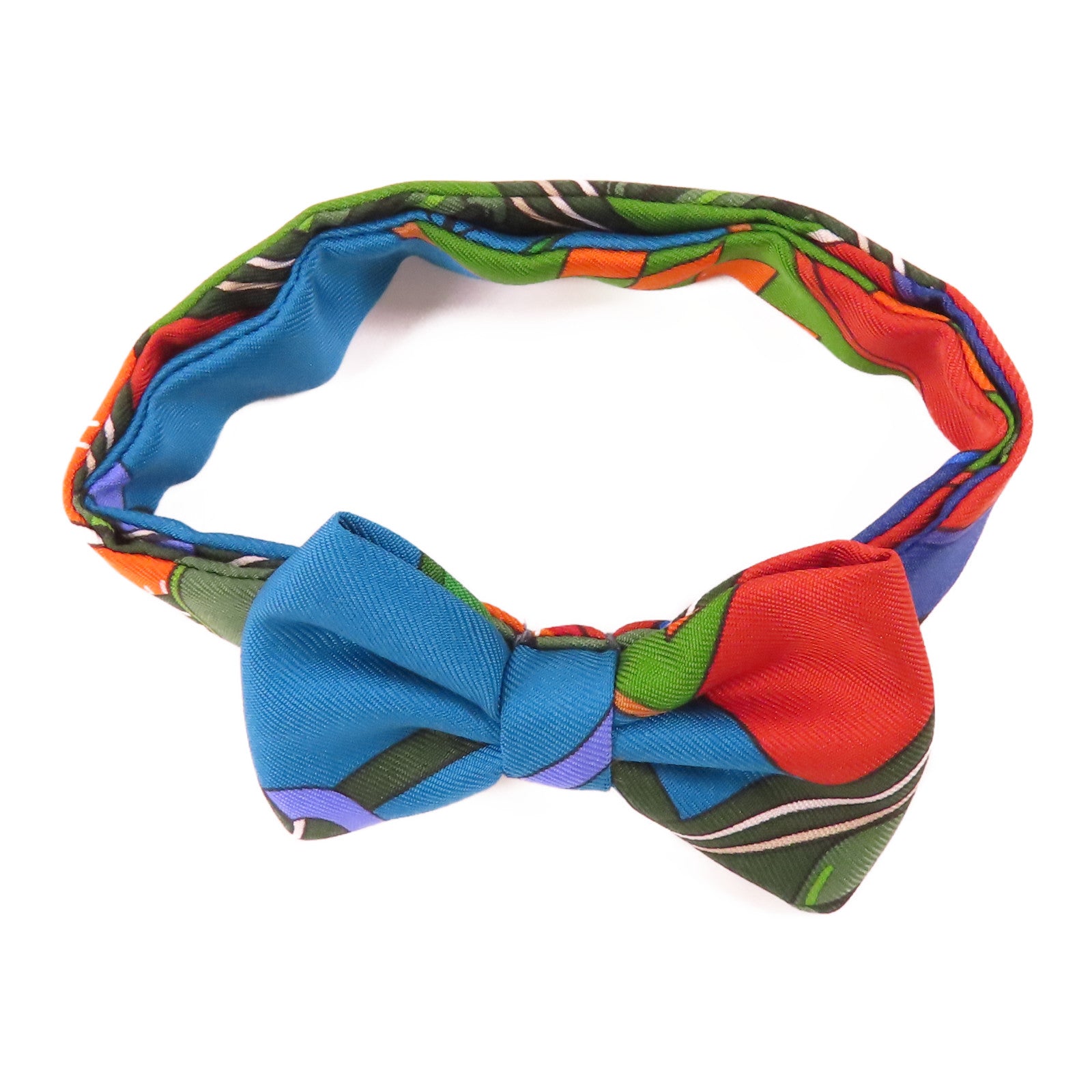 HERMES Bow Tie Silk Multicolor
