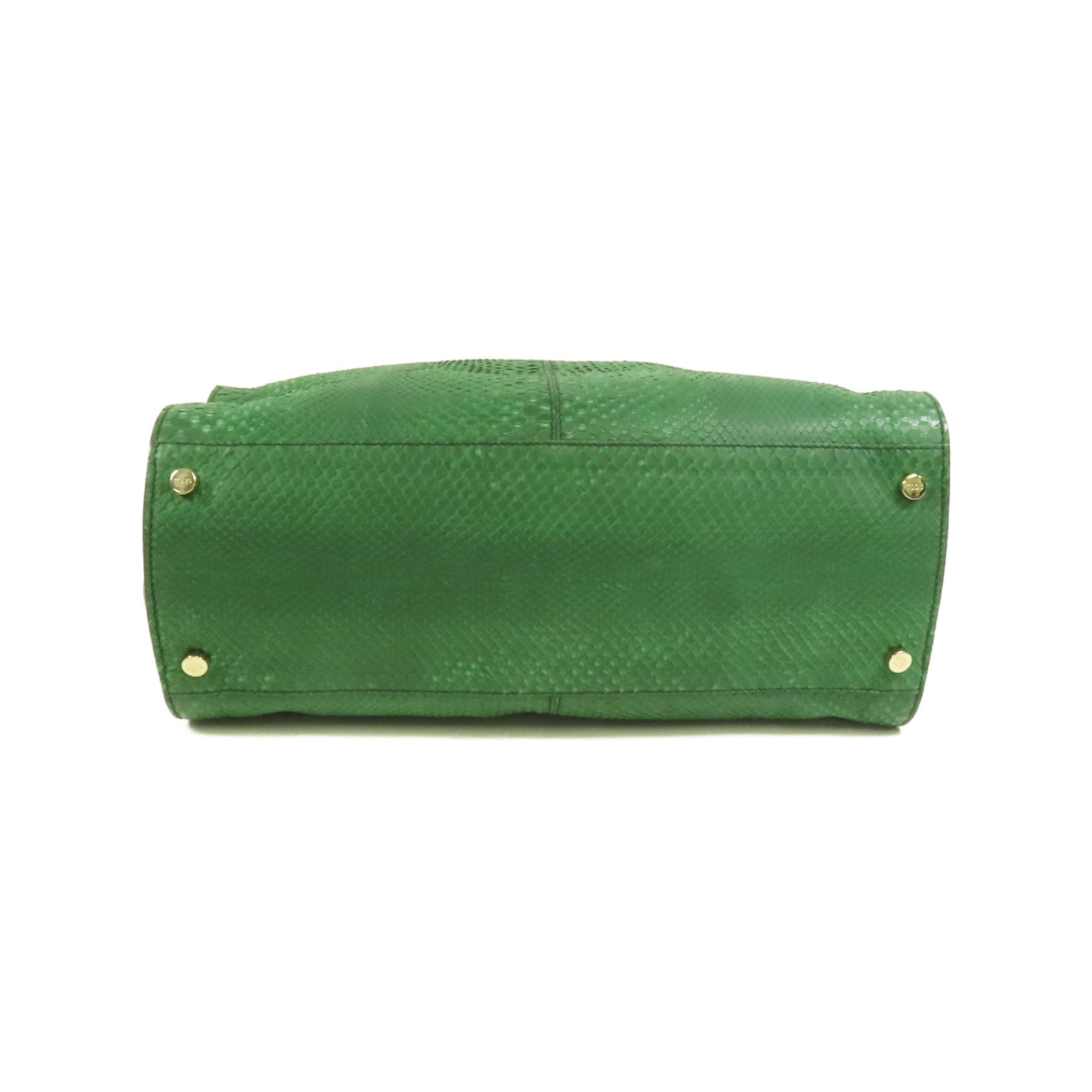 TOD'S 牛皮皮革/蛇皮皮革Tote Bag金扣手挽袋