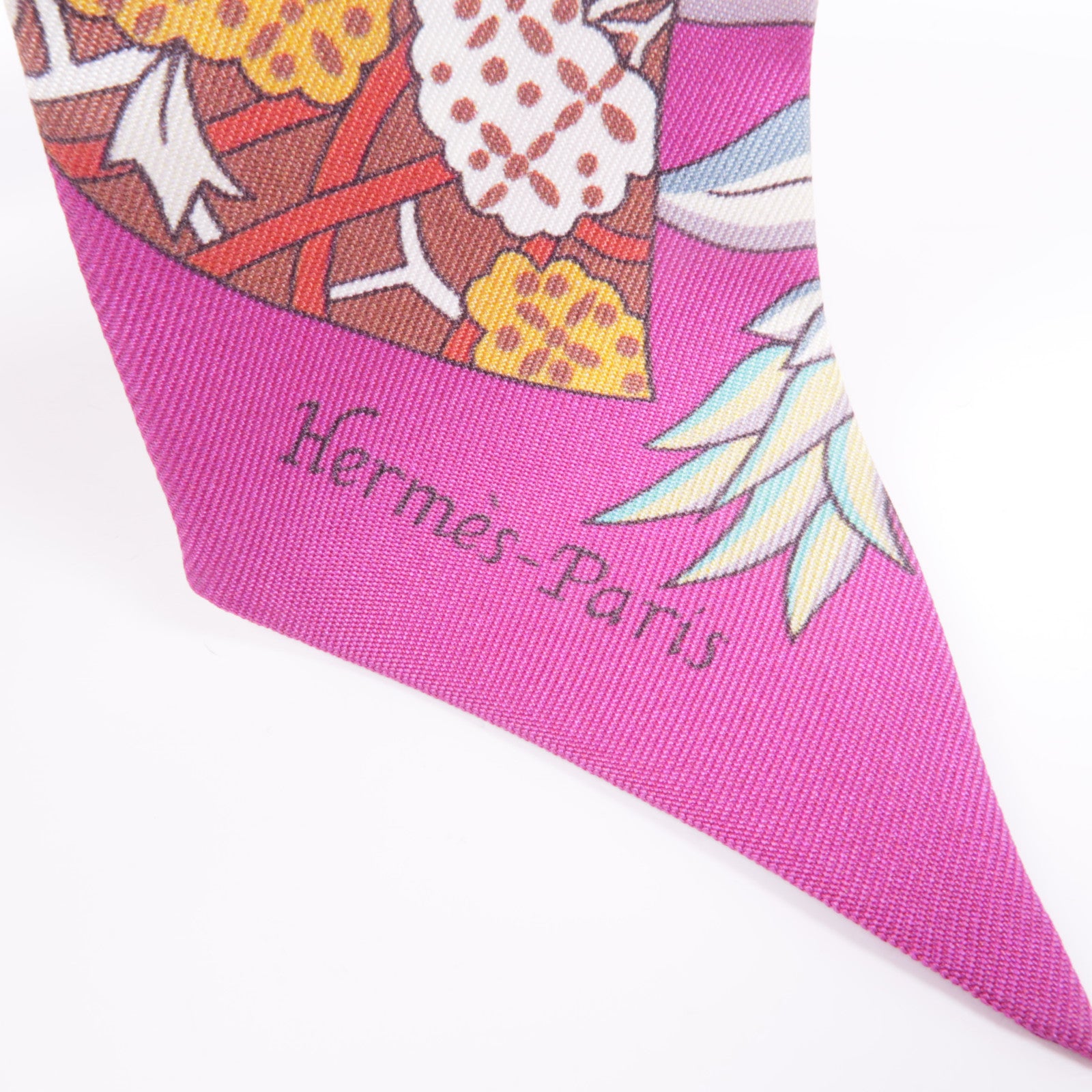 HERMES 絲質Twilly絲巾