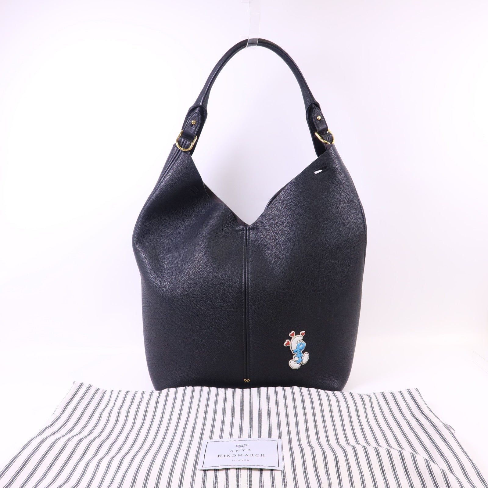 ANYA HINDMARCH 皮革Build A Bag金扣肩背袋