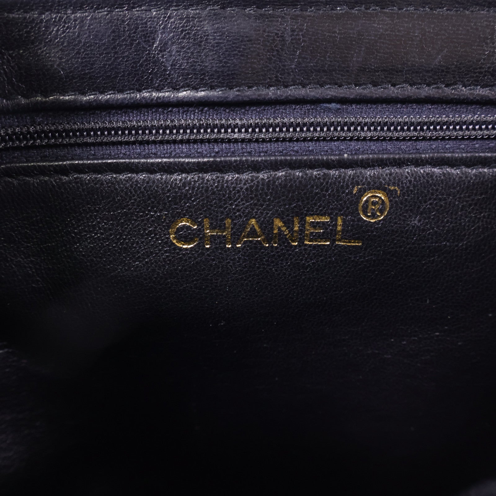 CHANEL 羊皮皮革Vintage Chain Shoulder金扣鏈帶肩背袋