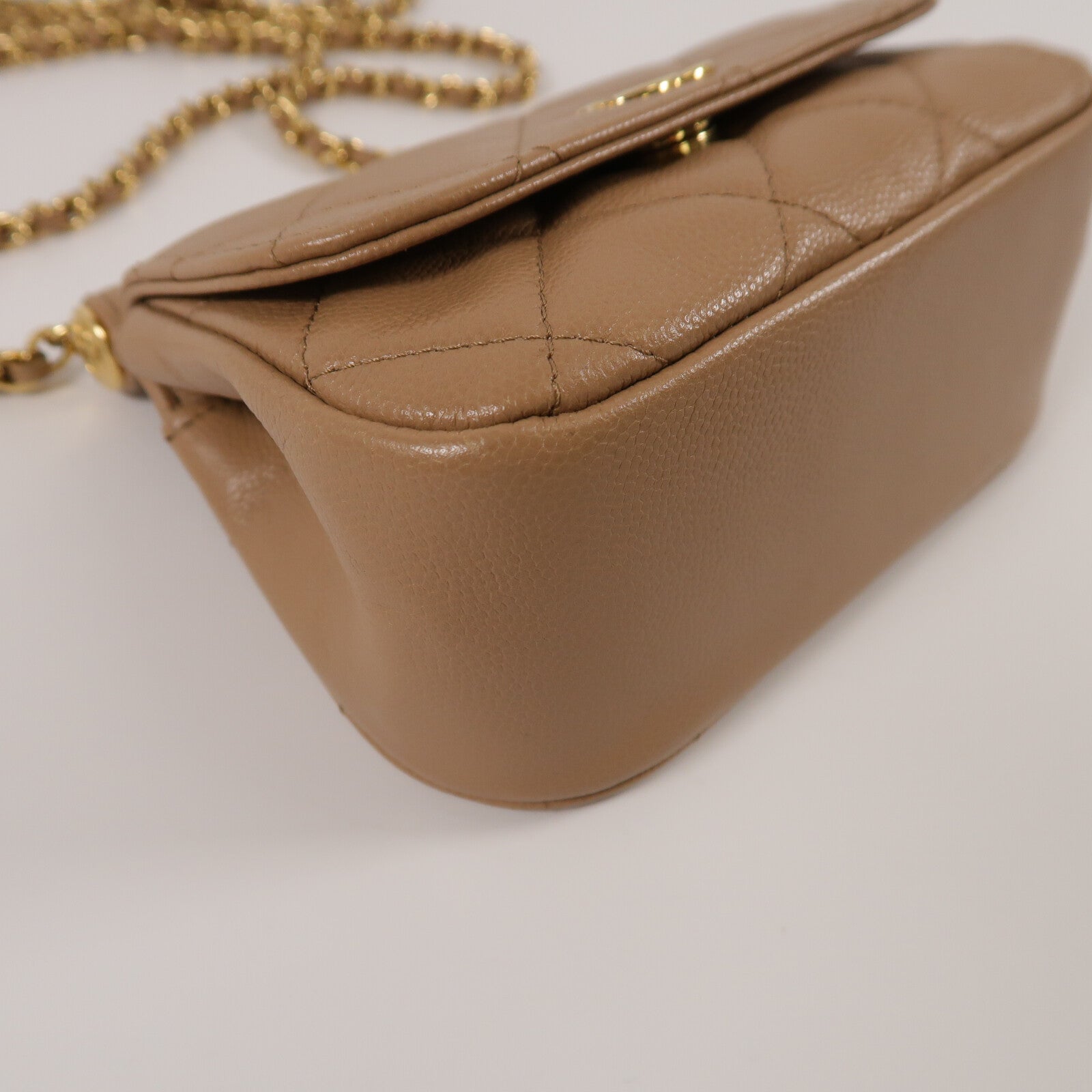 CHANEL 牛皮皮革Mini Chain Bag鏈帶肩背袋