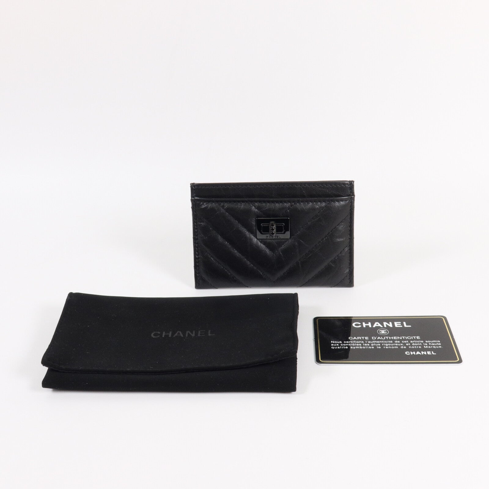 CHANEL 牛皮皮革2.55 Card Case卡片套