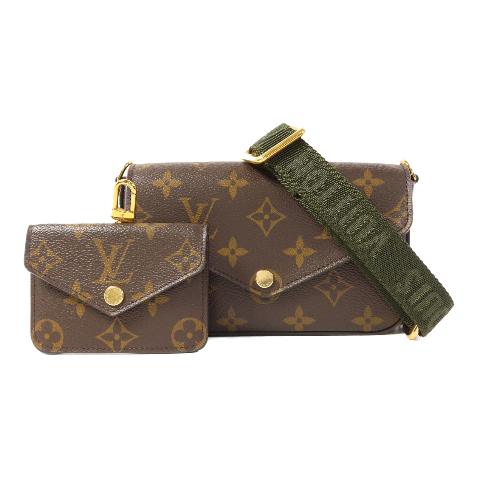 LOUIS VUITTON Monogram Felicie Strap & Go金扣肩背袋