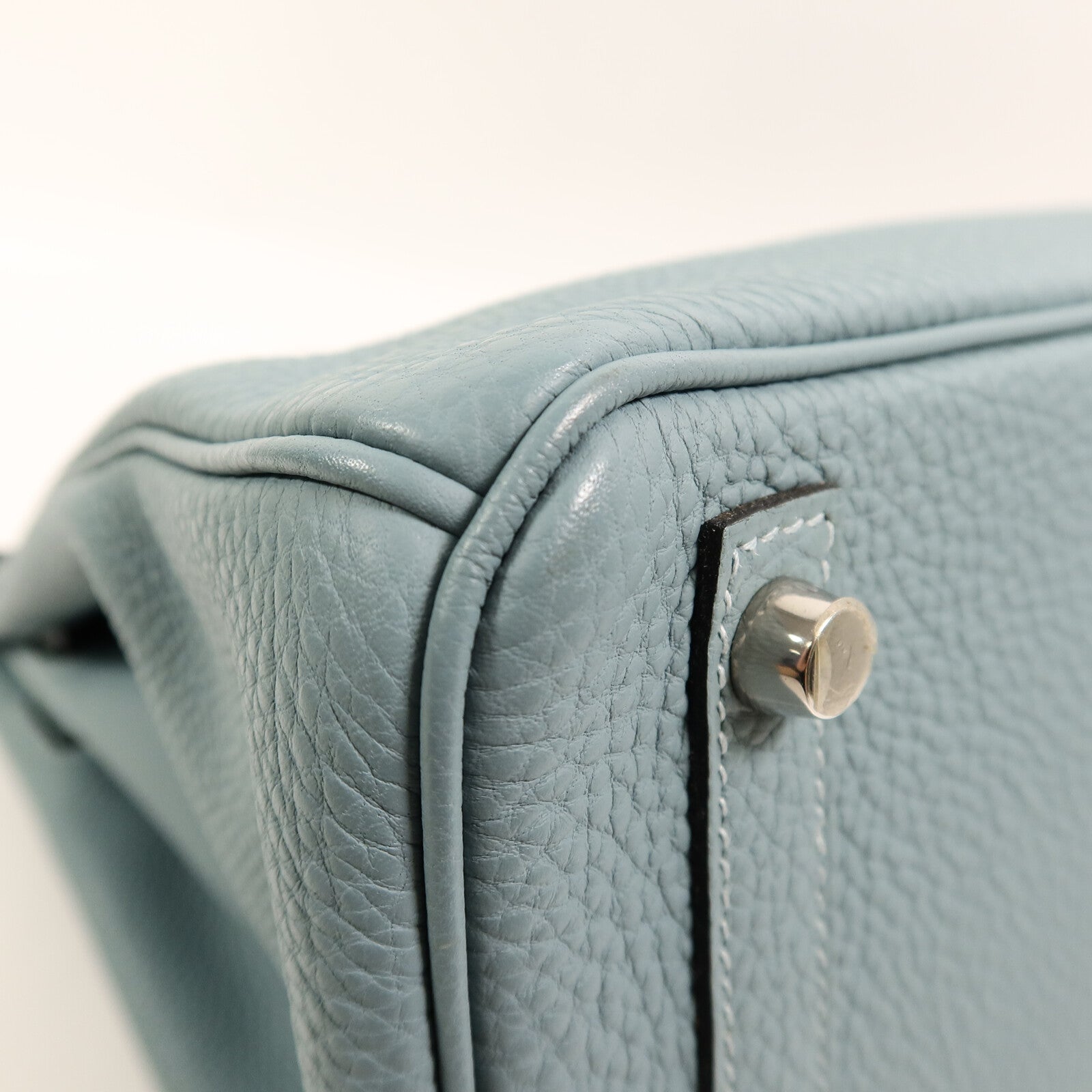 HERMES Togo皮革Birkin 30手挽袋Blue Ciel