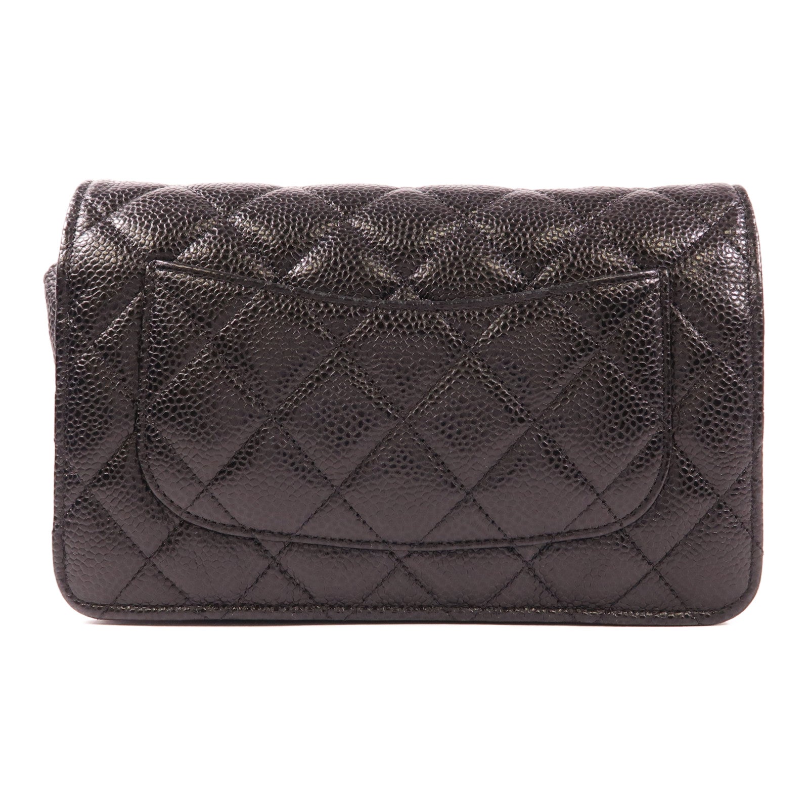 CHANEL 牛皮皮革WOC Wallet On Chain金扣鏈帶肩背袋