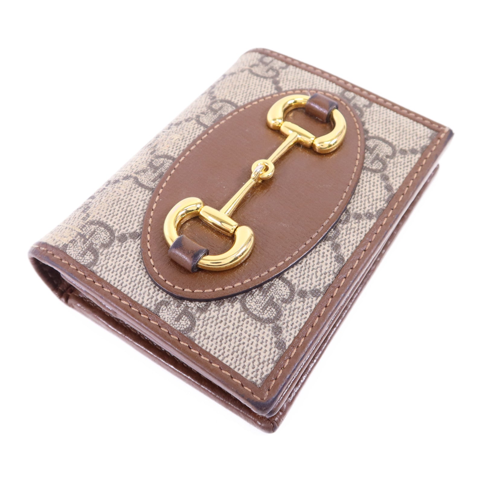 GUCCI 塗層帆布Wallet金扣錢包