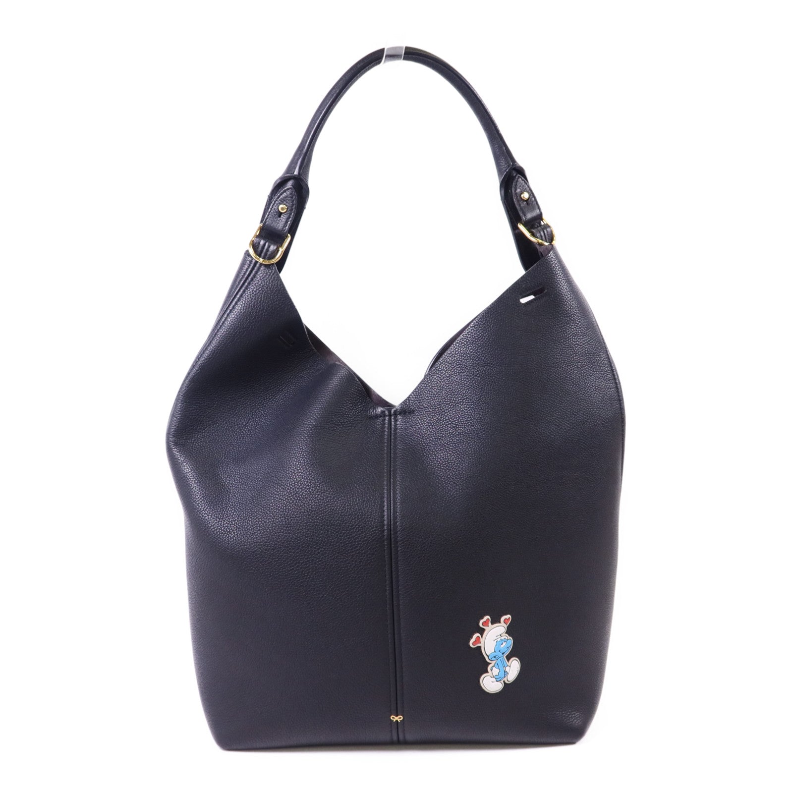 ANYA HINDMARCH 皮革Build A Bag金扣肩背袋