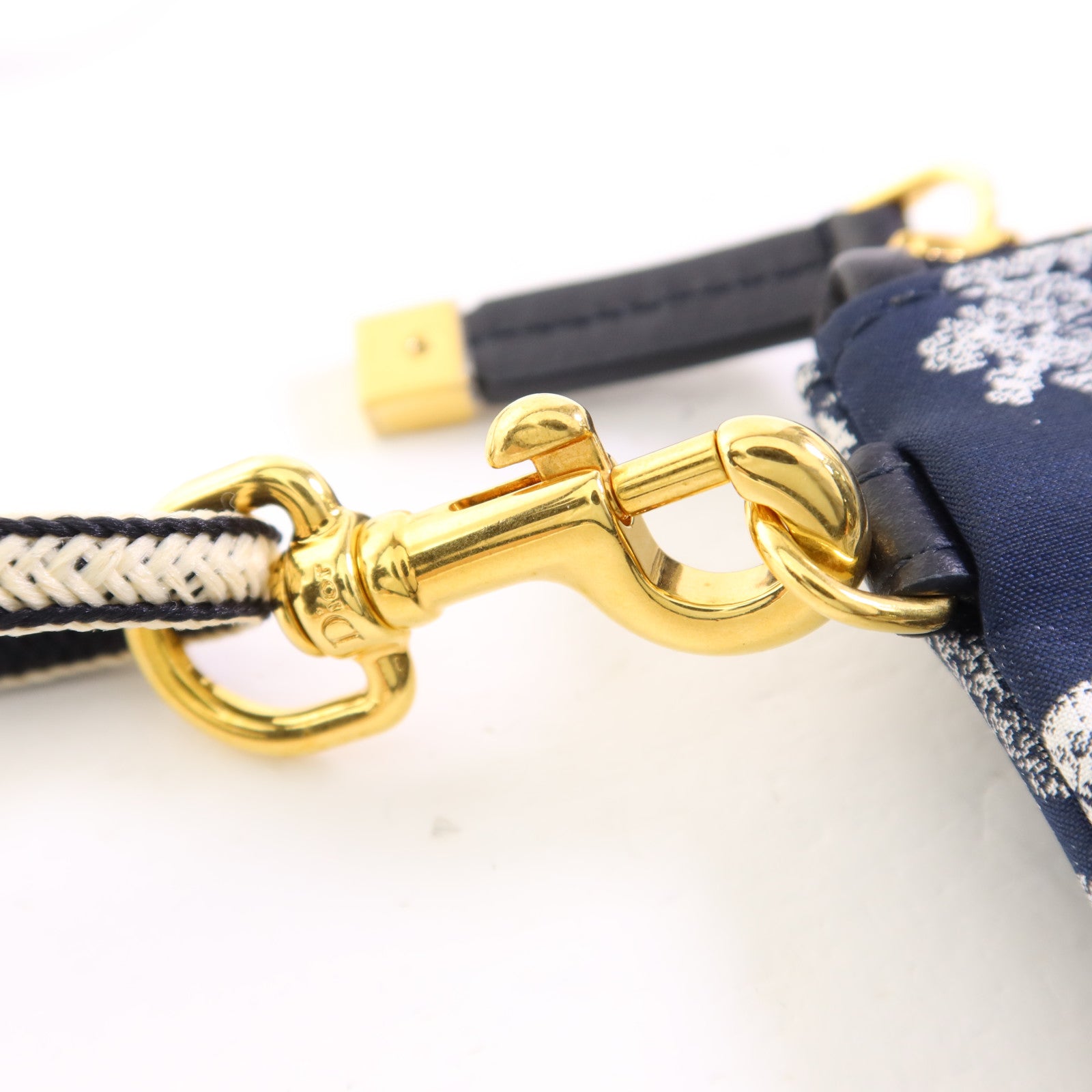 Dior 尼龍Phone Pouch With Strap金扣肩背袋